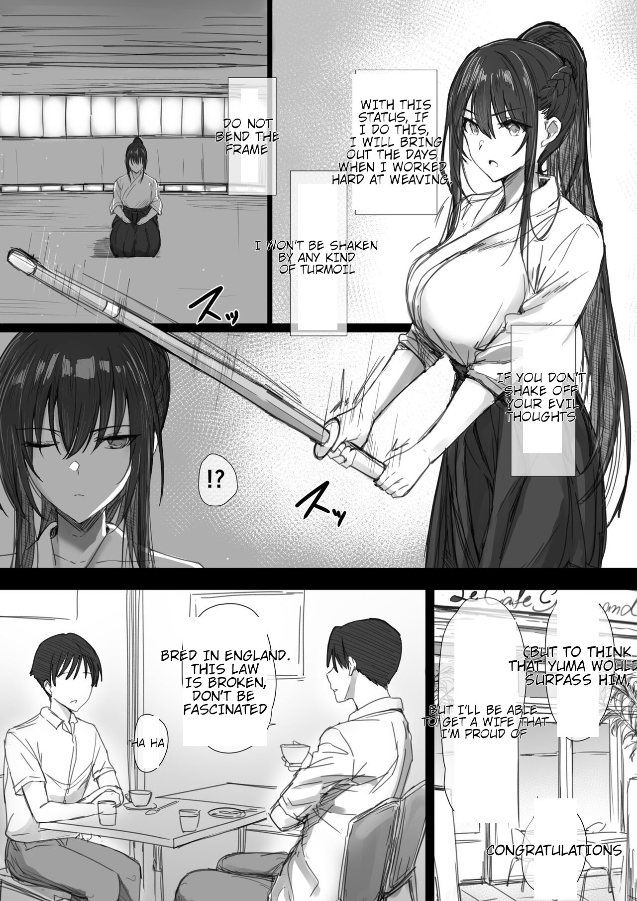Ki ga Tsuyoi Seiso na Hitozuma Reijou ga Netorareru made no Ichibu Shijuu II page 12
