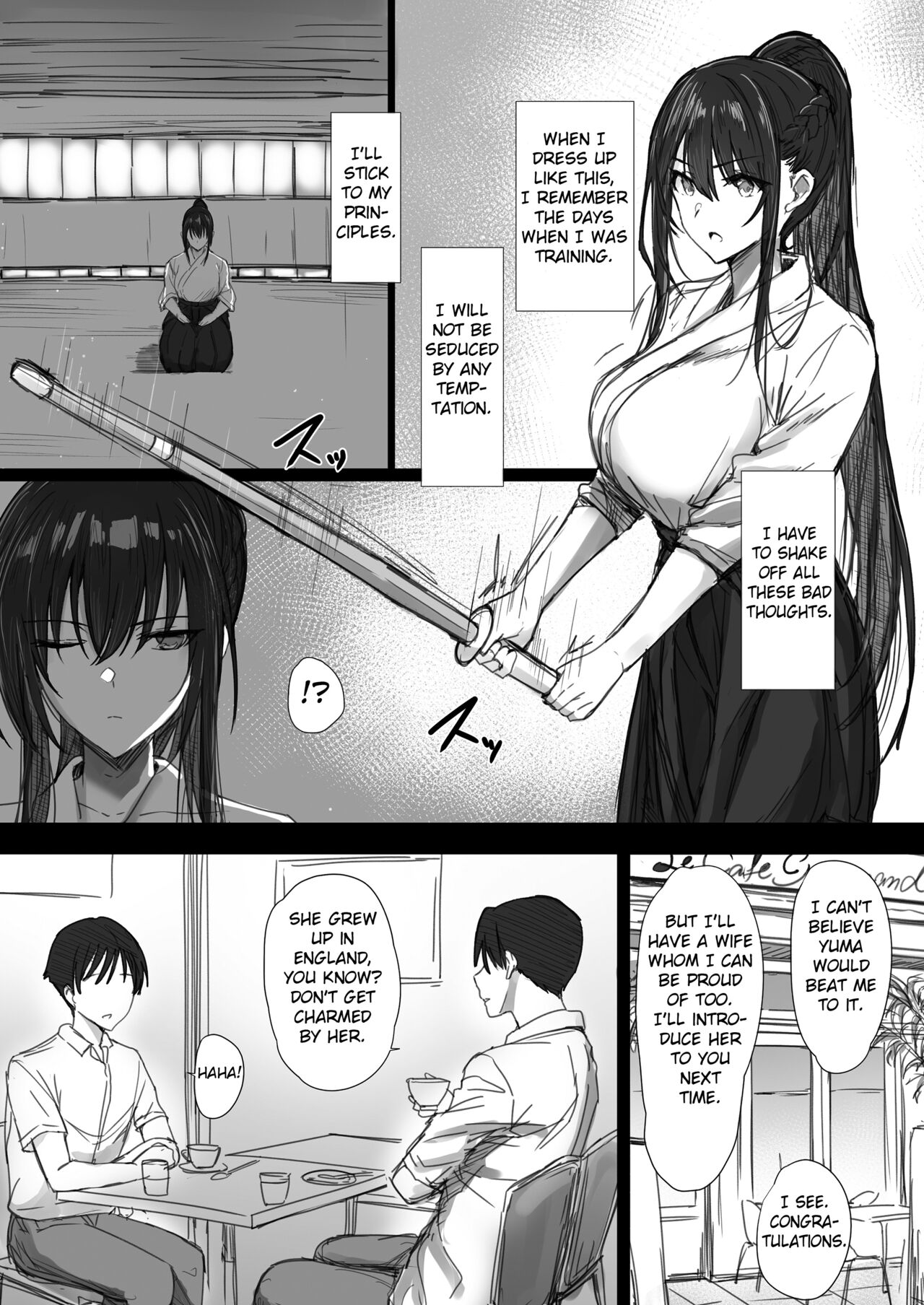 Ki ga Tsuyoi Seiso na Hitozuma Reijou ga Netorareru made no Ichibu Shijuu II page 12