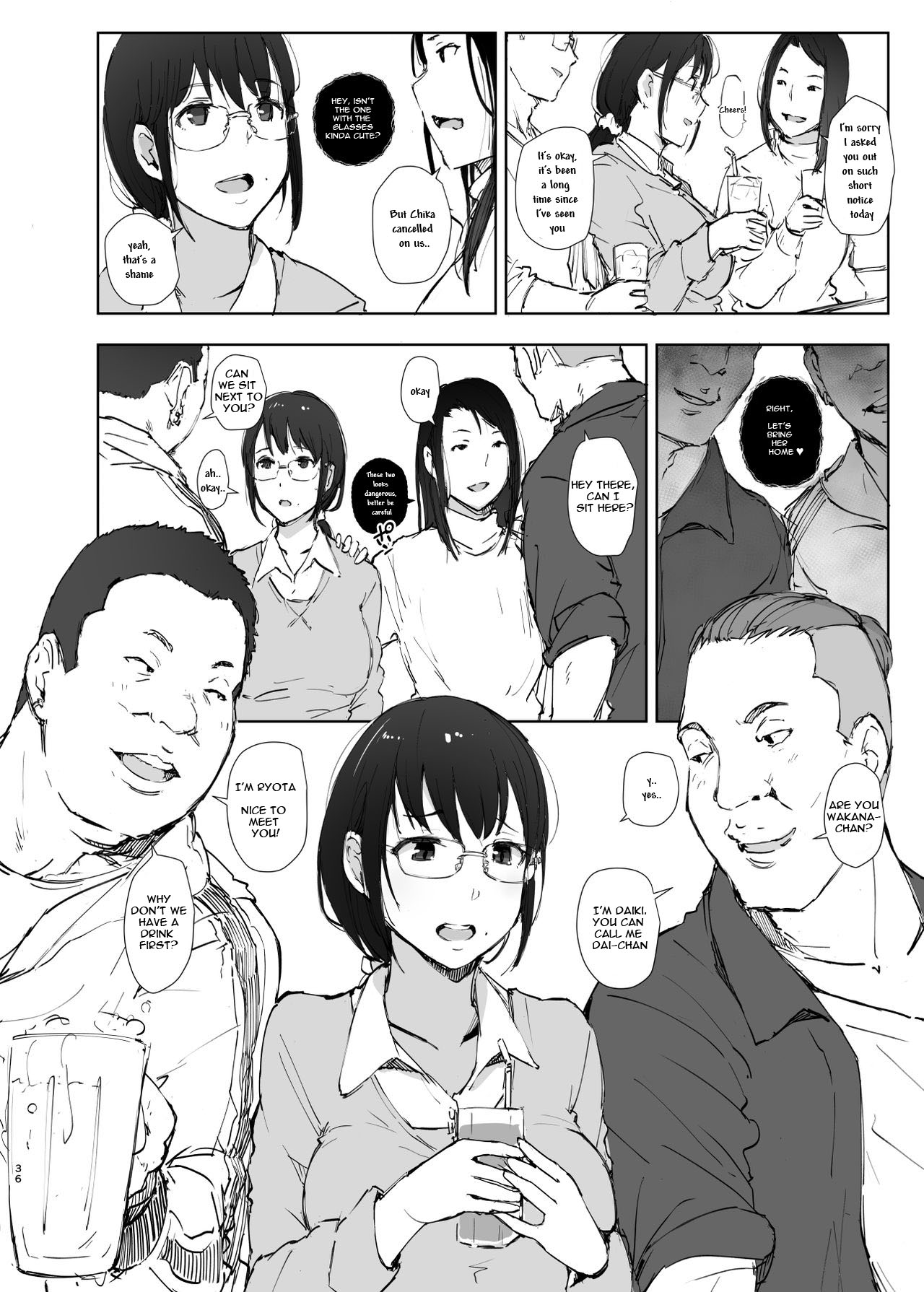 Kimi no Kanojo Yokatta yo. Meganekko NTR Tanpenshuu page 36