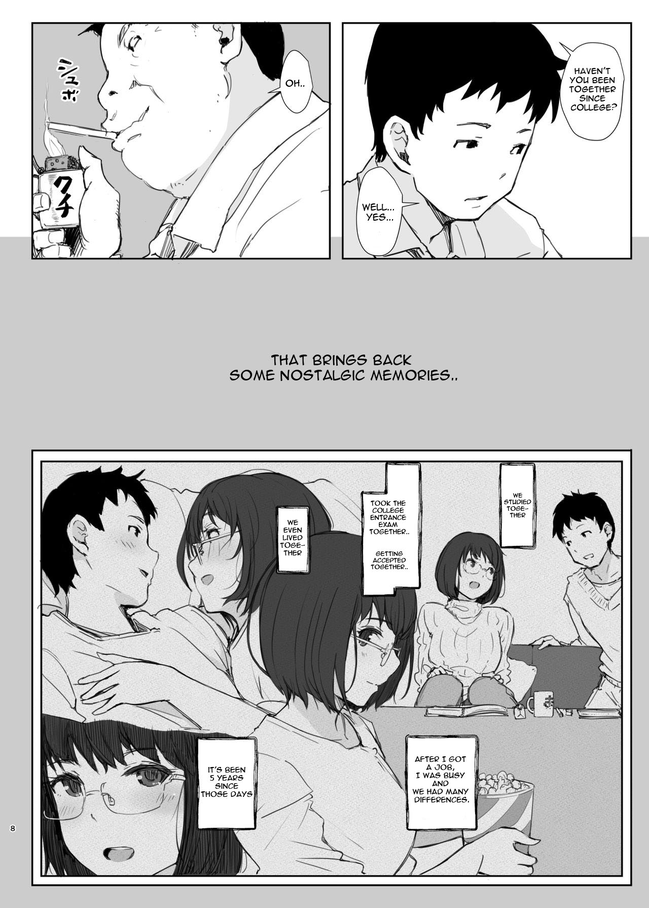 Kimi no Kanojo Yokatta yo. Meganekko NTR Tanpenshuu page 8