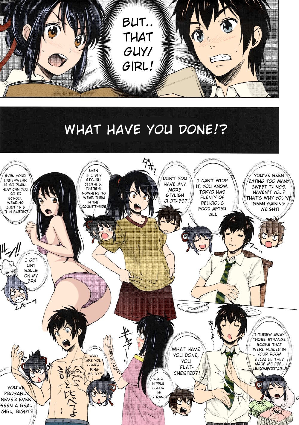 Kimi no Na wa. - & and & - Mitsuha Miyamziu & Teshigawara Katsuhiko page 15