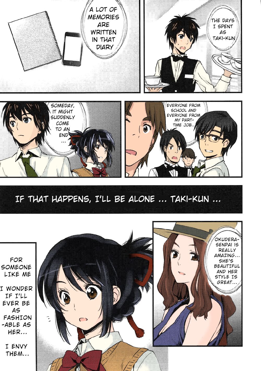 Kimi no Na wa. - & and & - Mitsuha Miyamziu & Teshigawara Katsuhiko page 28