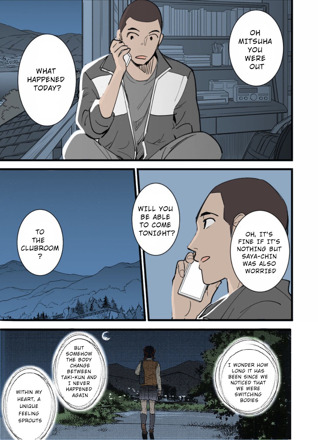 Kimi no Na wa. - & and & - Mitsuha Miyamziu & Teshigawara Katsuhiko page 39