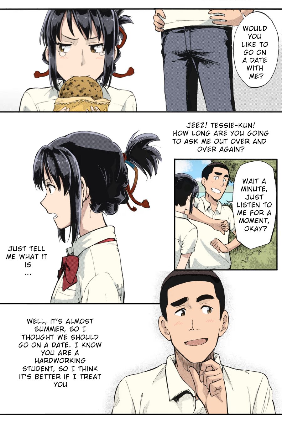 Kimi no Na wa. - & and & - Mitsuha Miyamziu & Teshigawara Katsuhiko page 55