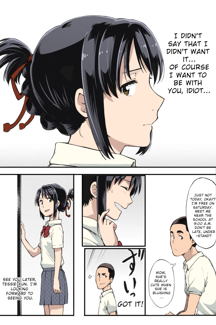 Kimi no Na wa. - & and & - Mitsuha Miyamziu & Teshigawara Katsuhiko page 57