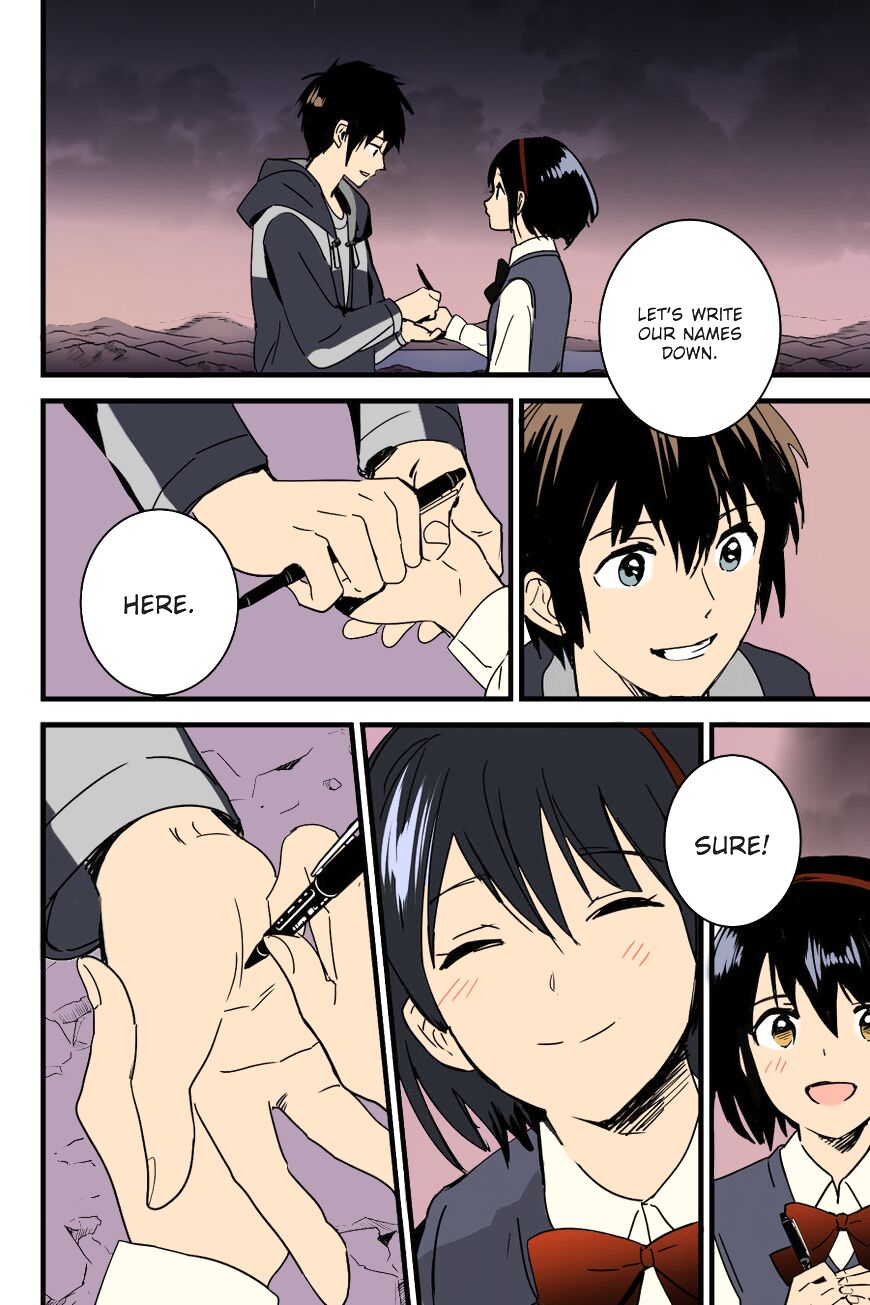 Kimi no Na wa. - & and & - Mitsuha Miyamziu & Teshigawara Katsuhiko page 86
