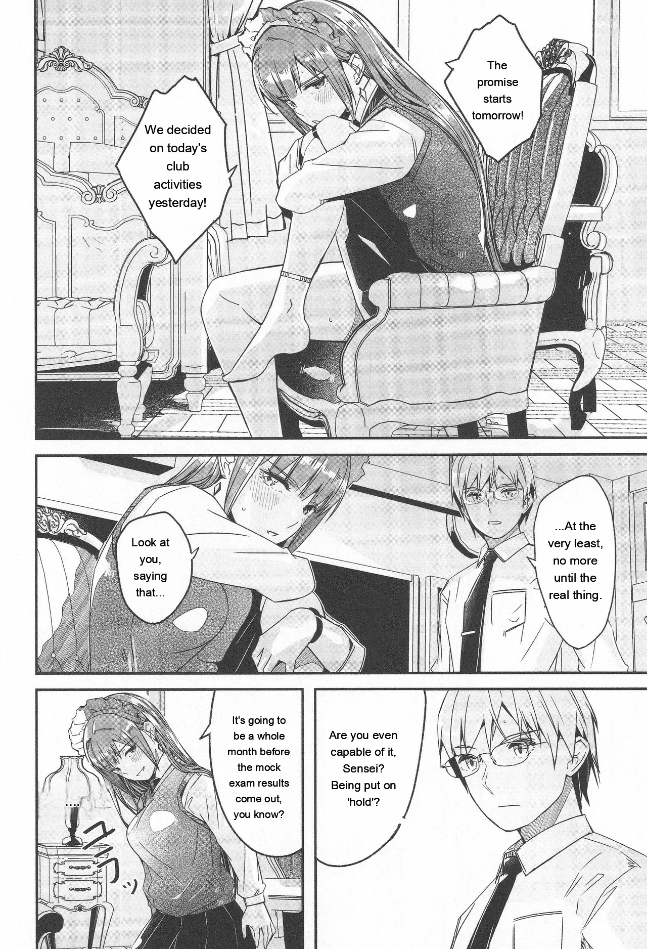 Kimi wa Kagayaku Tsukihana no You ni - Like a luminous moonflower, You Enrapture My Heart. + Melonbooks Tokuten Sensei wa Yappari JK to Yaritai page 156