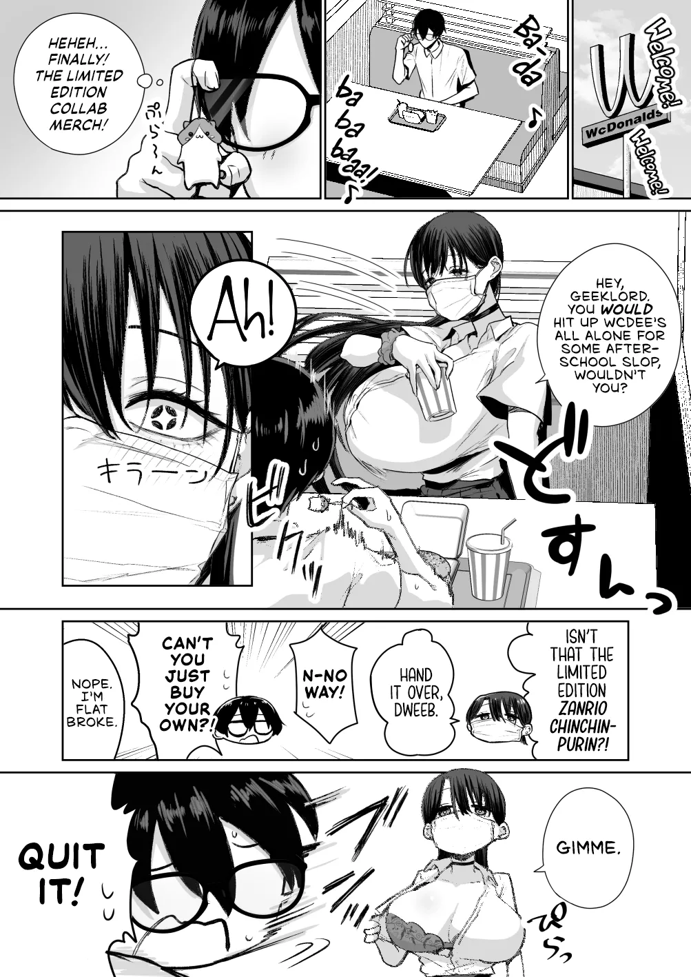 Kind Gyaru x Nerdy Otaku: This Bitch Even Let a Geek Like Me Creampie Her Slutty Pussy! page 7