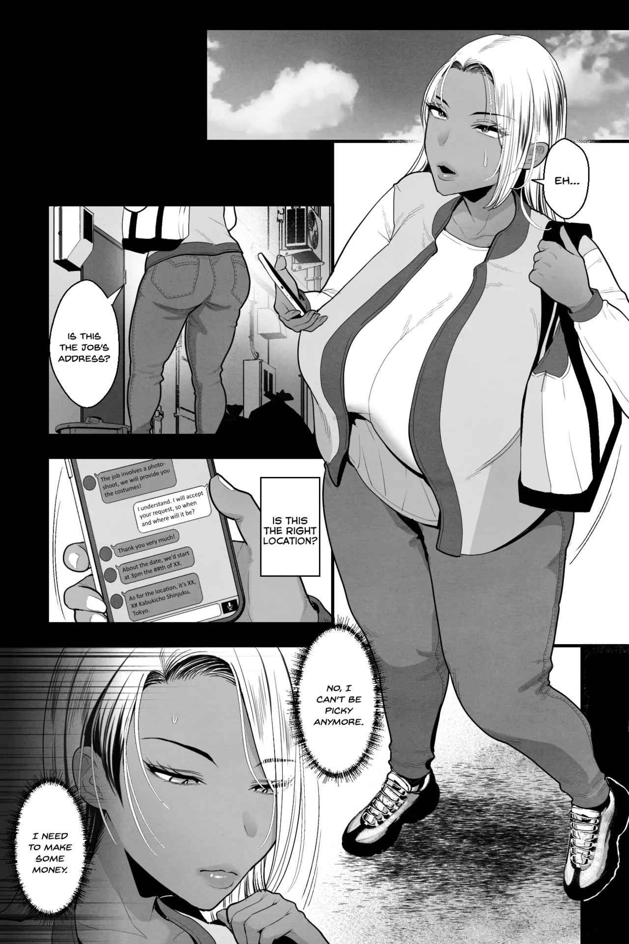 Kinpatsu Kuro Gal no Hahaoya ga, Yami Beit de Damasarete Musuko to AV Satsuei page 2