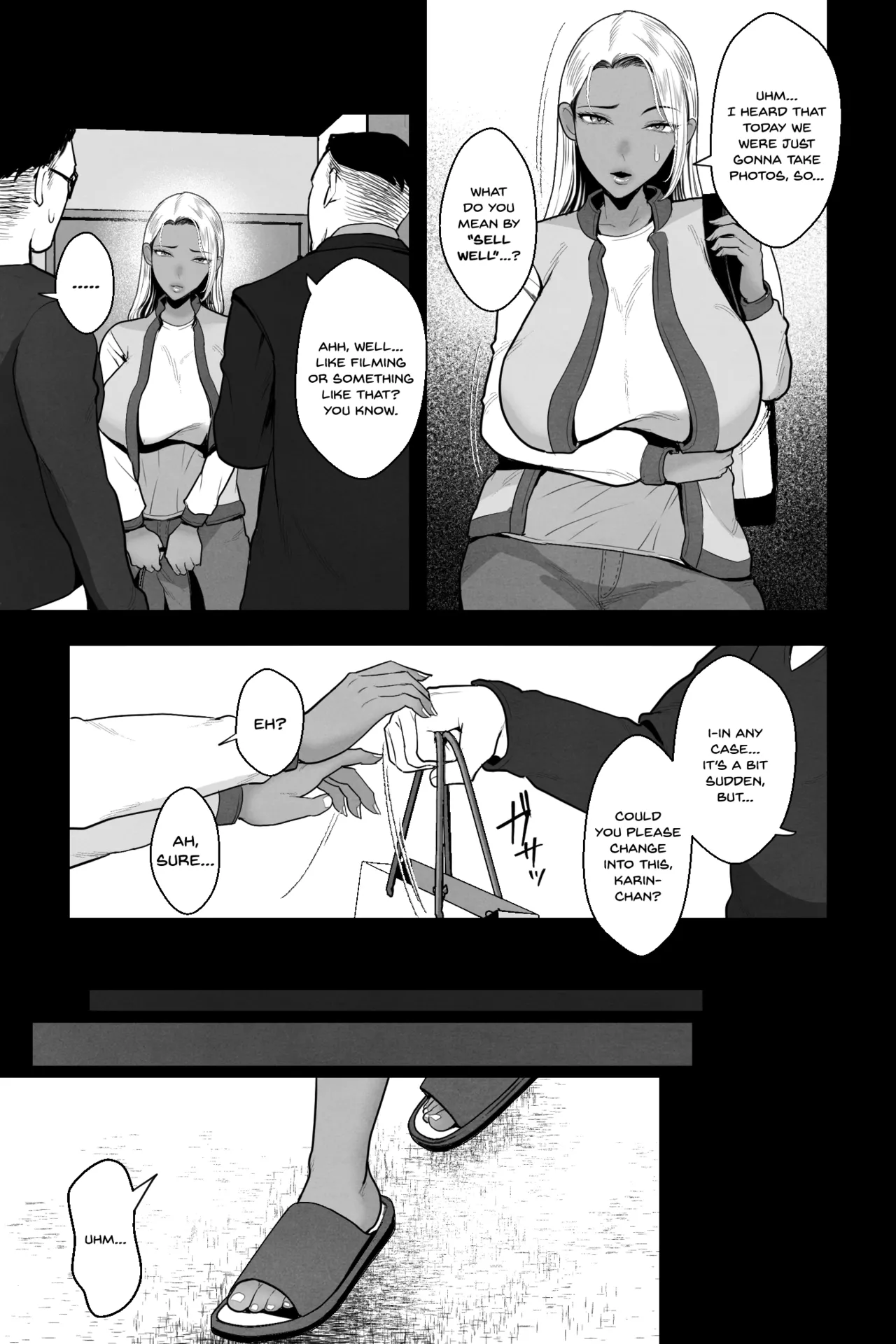 Kinpatsu Kuro Gal no Hahaoya ga, Yami Beit de Damasarete Musuko to AV Satsuei page 6
