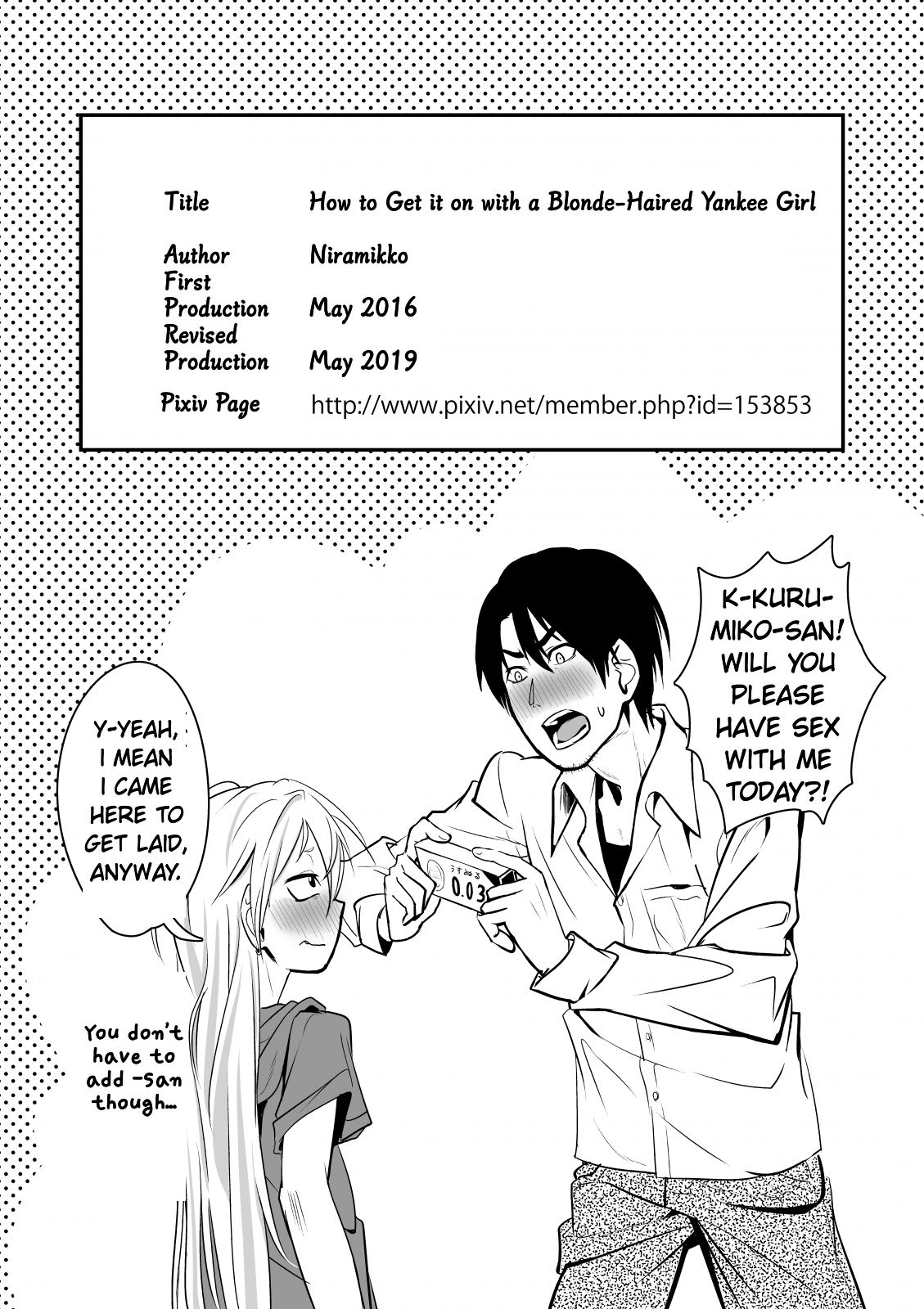 Kinpatsu Yancha-kei Kanojo to no Kurashikata "Saenai Seinen ga Junjou Yankee to Deatta Sono Hi ni Sex & Kekkon Shichau Ohanashi" page 30