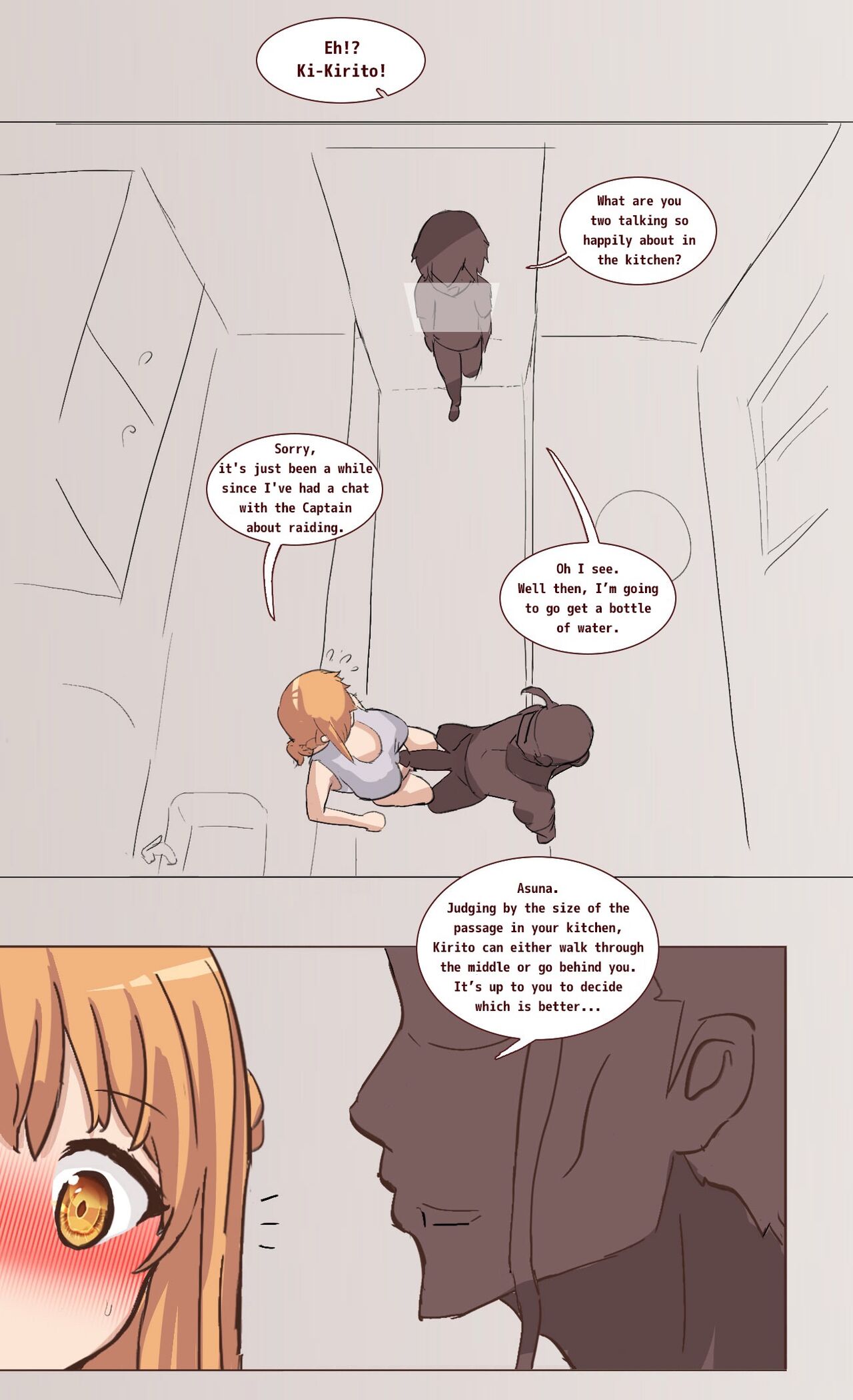 Kirito's visual bug in SAO page 24