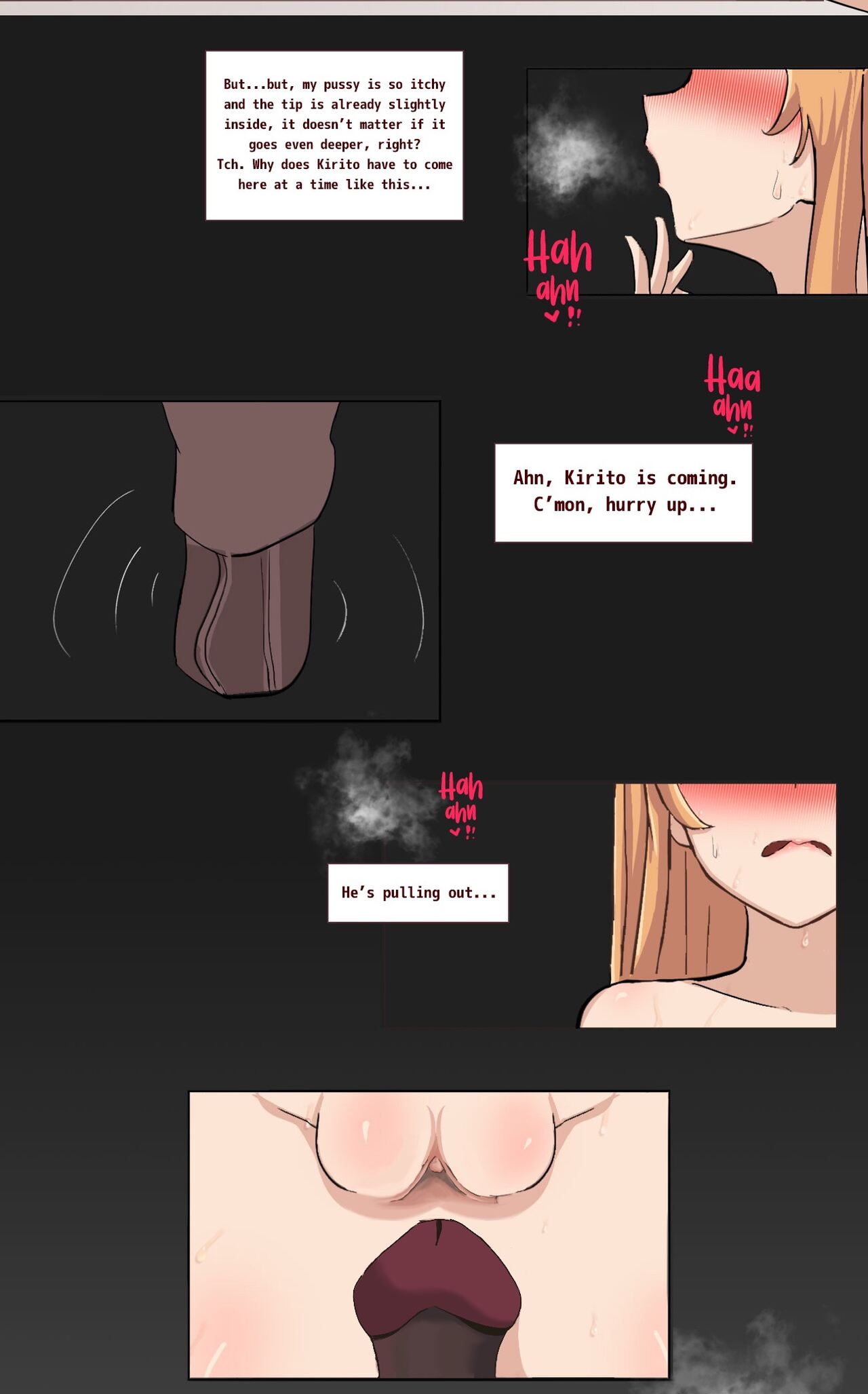 Kirito's visual bug in SAO page 26