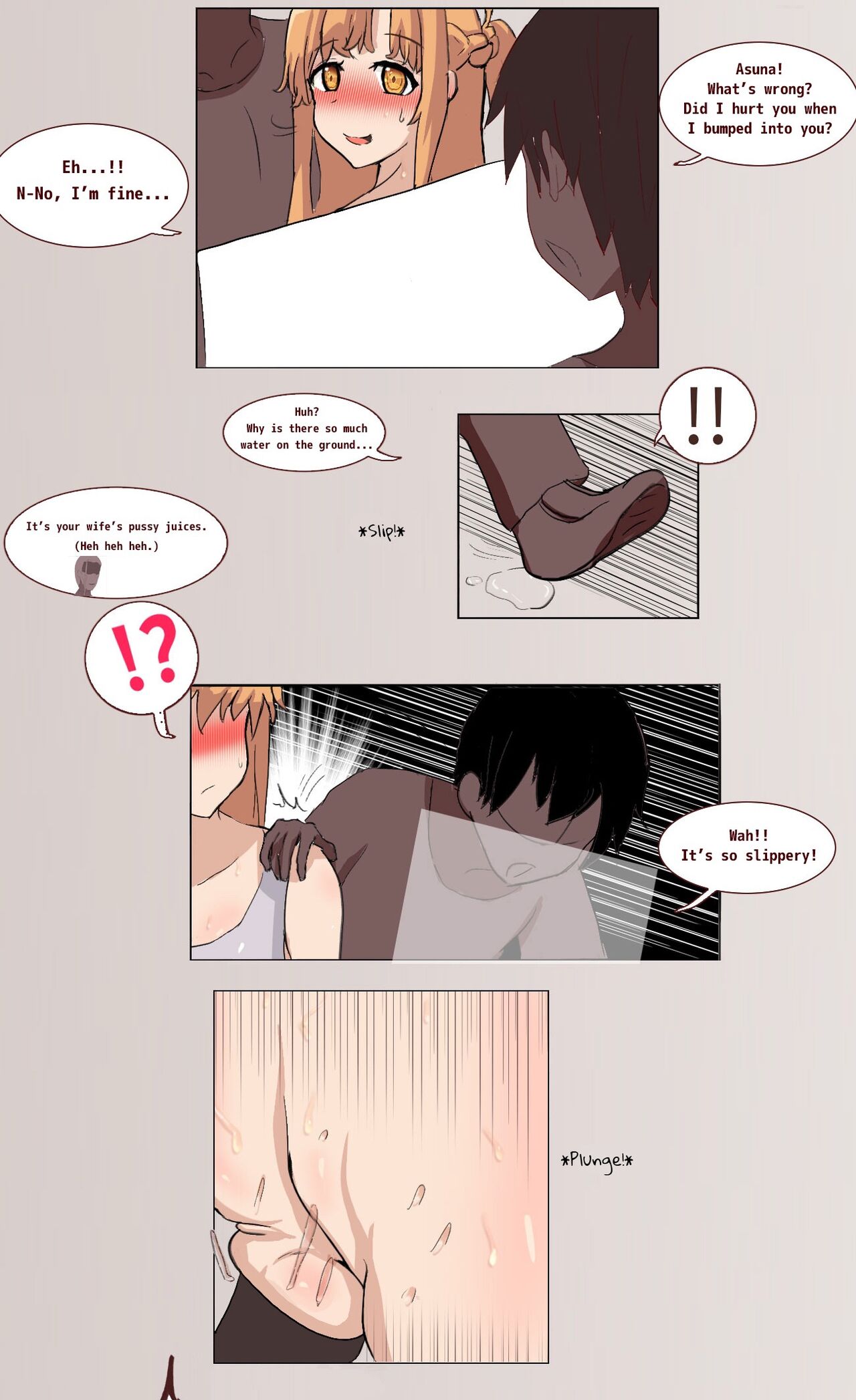 Kirito's visual bug in SAO page 30