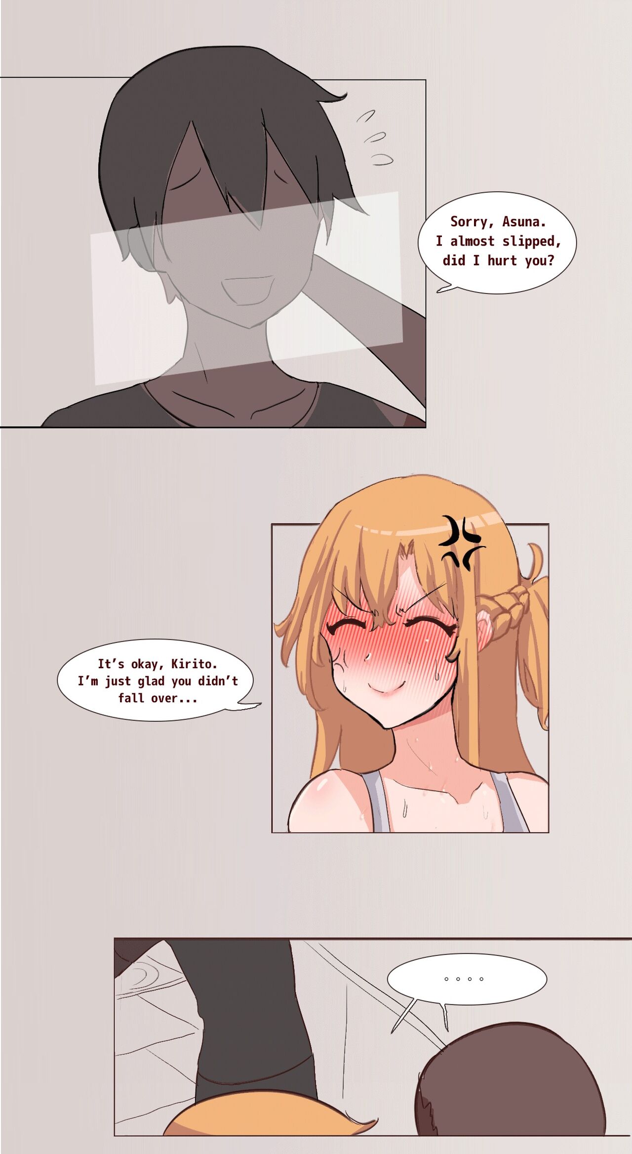 Kirito's visual bug in SAO page 32