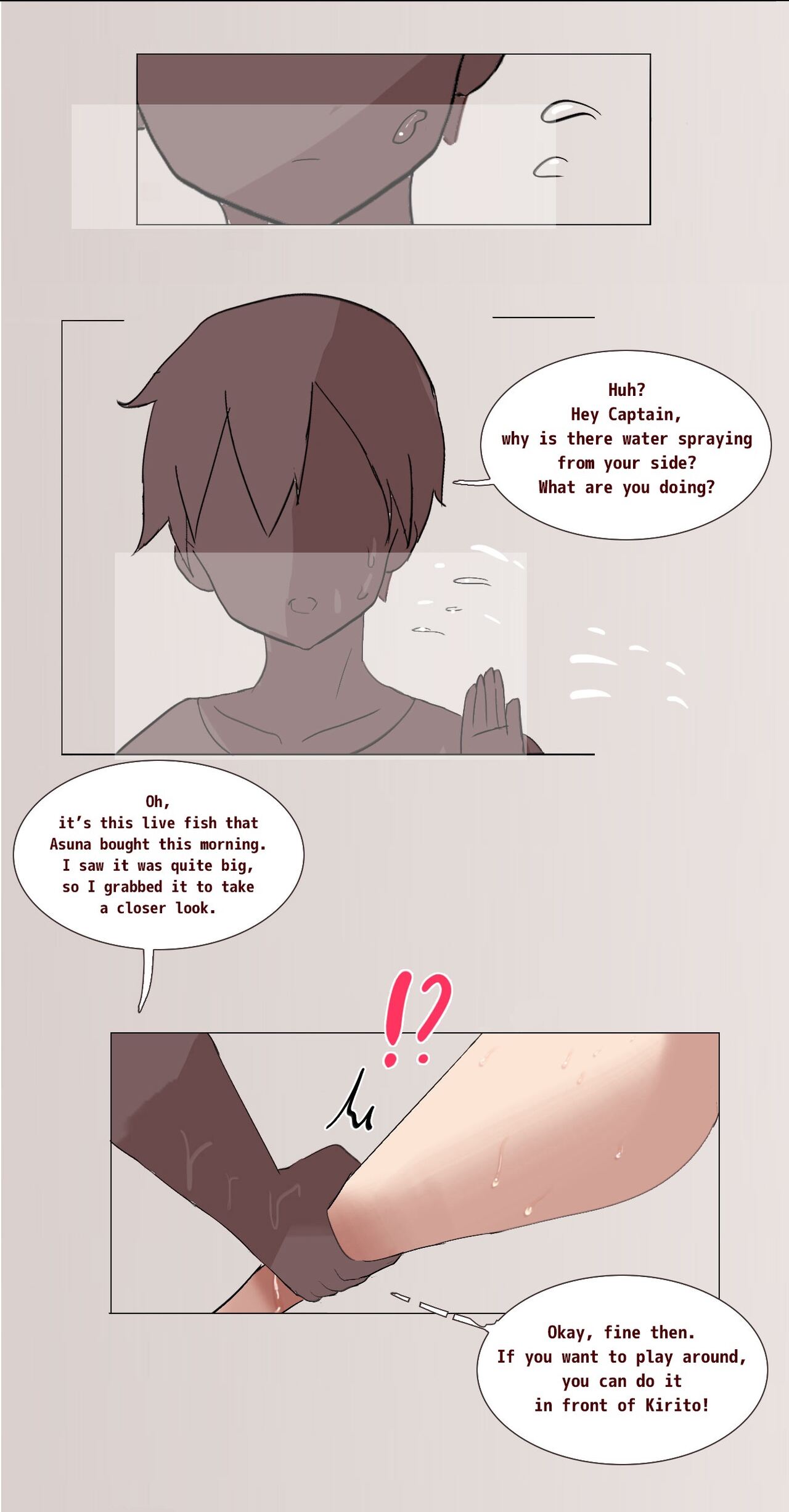 Kirito's visual bug in SAO page 45