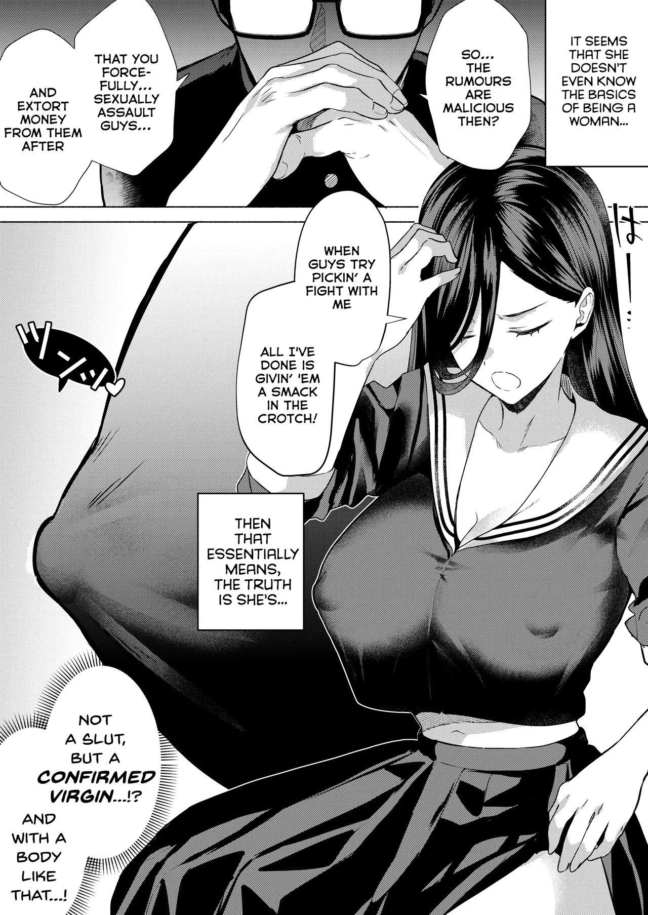 "Kiss Nanka Shitara Akatyan Dekityau Darouga!"Jituha Seithisiki Zero no Sanpakugan Yariman Yankey Deka Onna to Jituha Tuyosugiru Seiyoku wo Hissi de Osaekonderu Huukiin no Boku page 11