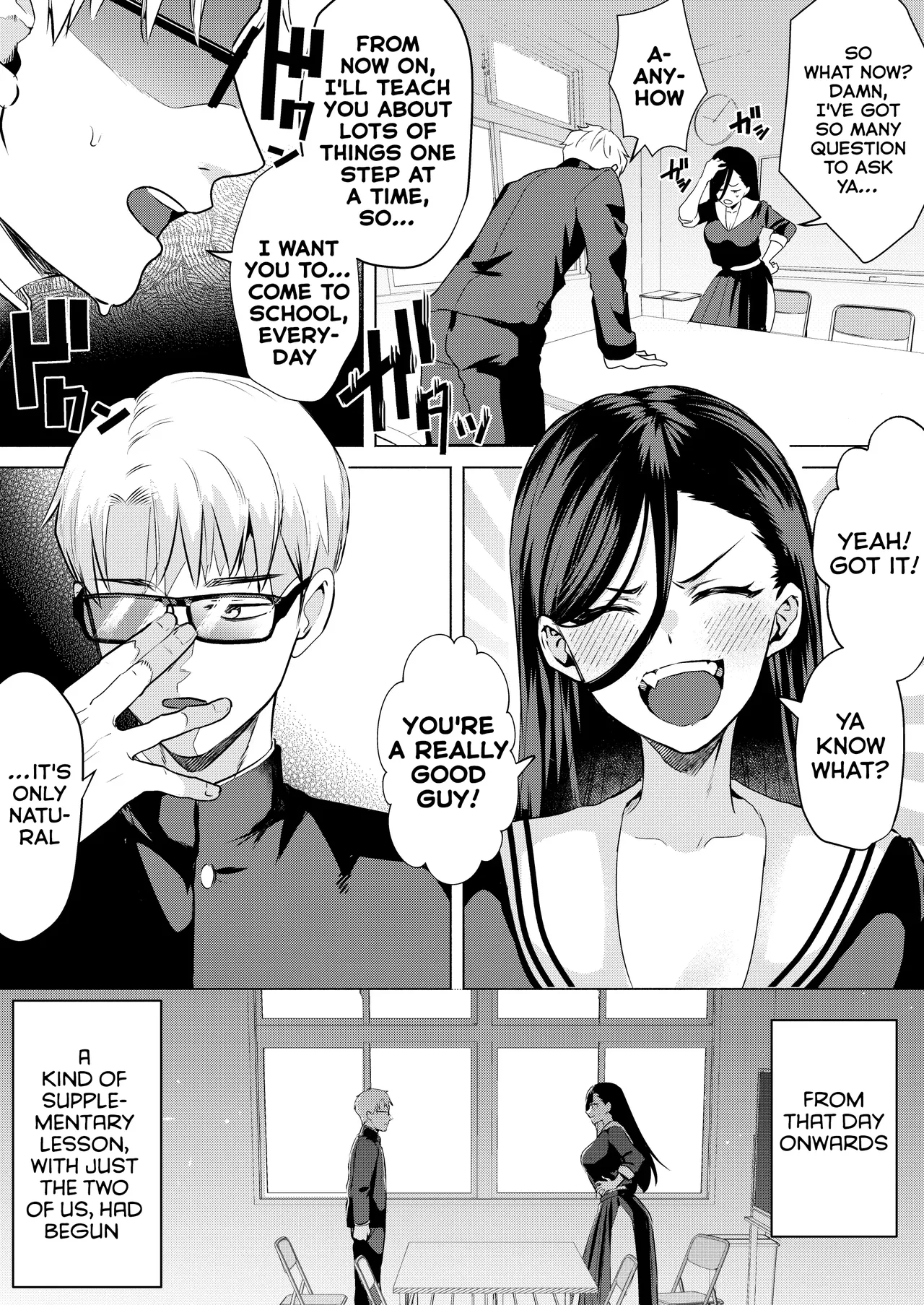 "Kiss Nanka Shitara Akatyan Dekityau Darouga!"Jituha Seithisiki Zero no Sanpakugan Yariman Yankey Deka Onna to Jituha Tuyosugiru Seiyoku wo Hissi de Osaekonderu Huukiin no Boku page 12