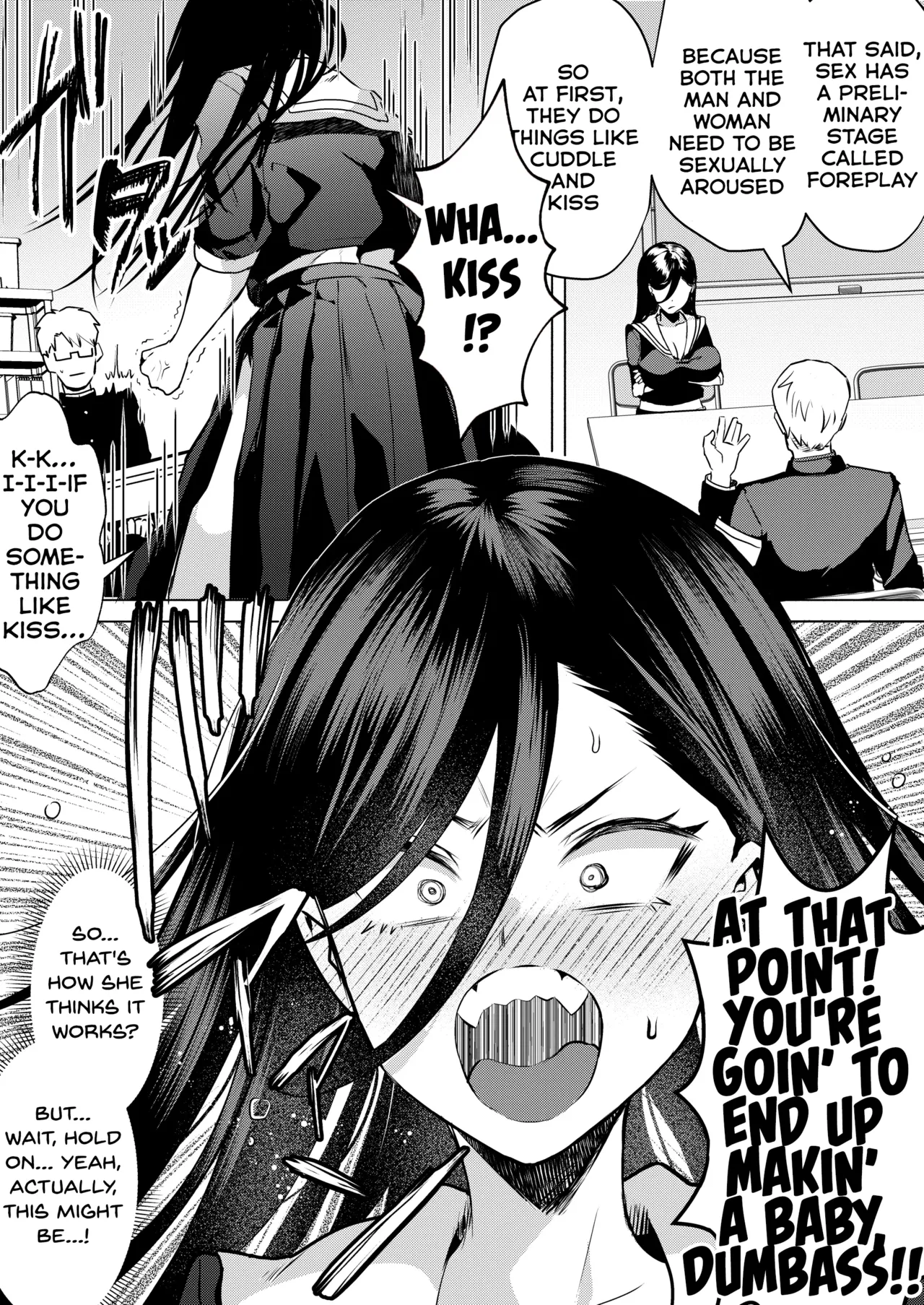 "Kiss Nanka Shitara Akatyan Dekityau Darouga!"Jituha Seithisiki Zero no Sanpakugan Yariman Yankey Deka Onna to Jituha Tuyosugiru Seiyoku wo Hissi de Osaekonderu Huukiin no Boku page 15