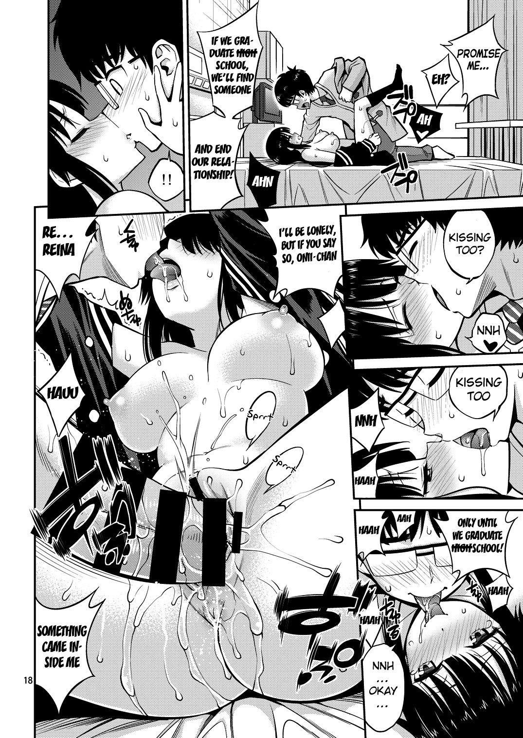 Kissing in the House with Little Sister page 18