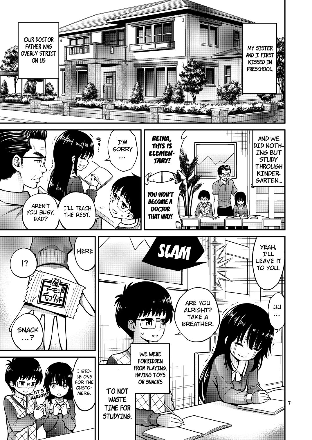 Kissing in the House with Little Sister page 7