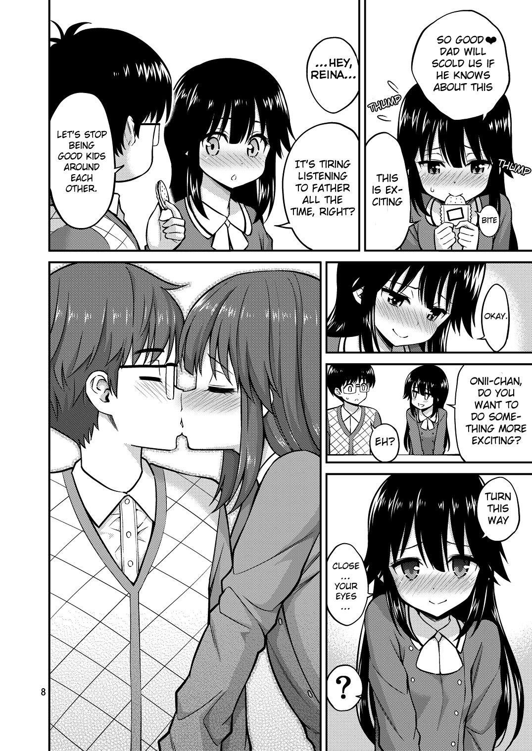 Kissing in the House with Little Sister page 8
