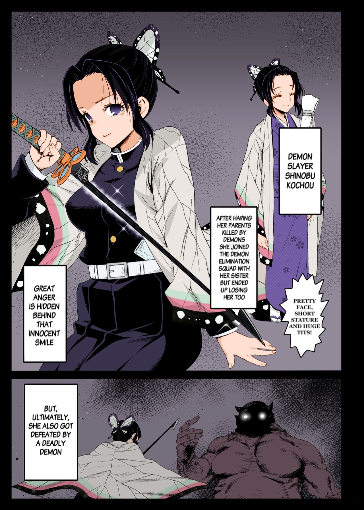 Kochou Shinobu Kan ~Neteiru Aida ni Ossan Oni ni Okasareru~ - RAPE OF DEMON SLAYER 2 page 2