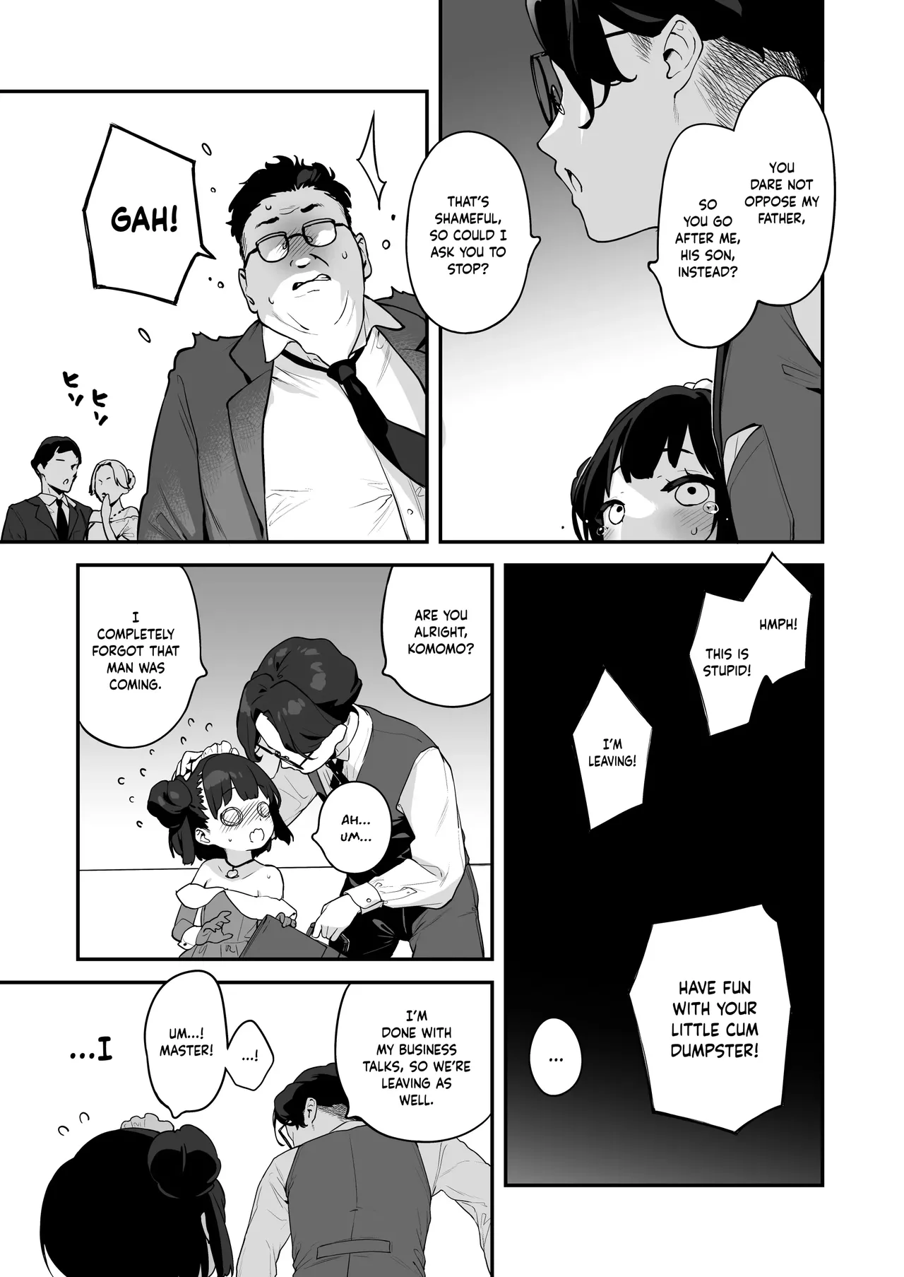 Komomo is a Loli Maid Cum Dump With All Holes Only for Her Master page 37
