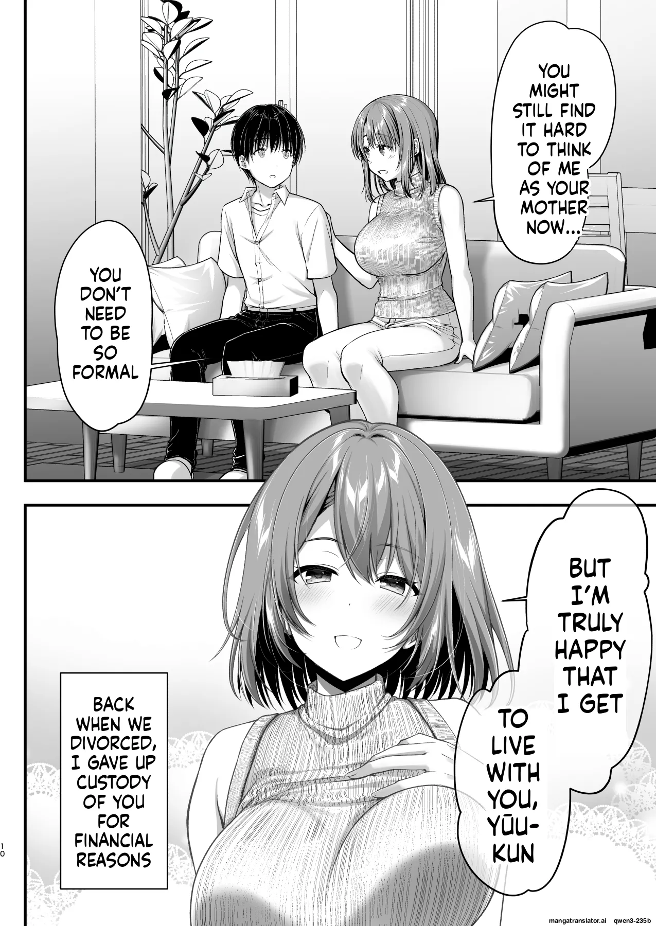 Kon'na Sukebena Karada de Hahaoya wa Muridaro! Muboubi sugiru Haha de Nuki makuru Hibi Remake page 10