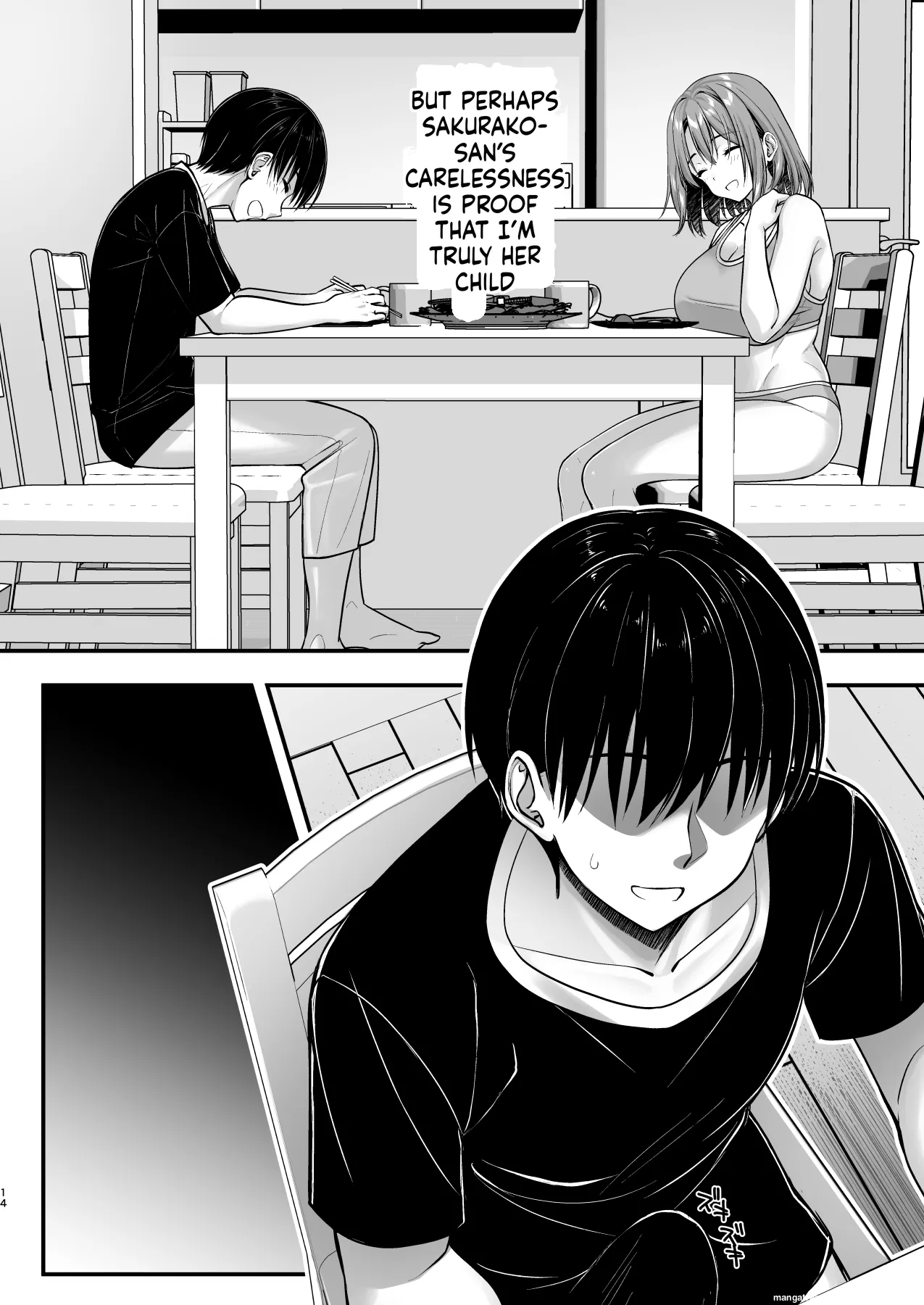 Kon'na Sukebena Karada de Hahaoya wa Muridaro! Muboubi sugiru Haha de Nuki makuru Hibi Remake page 14