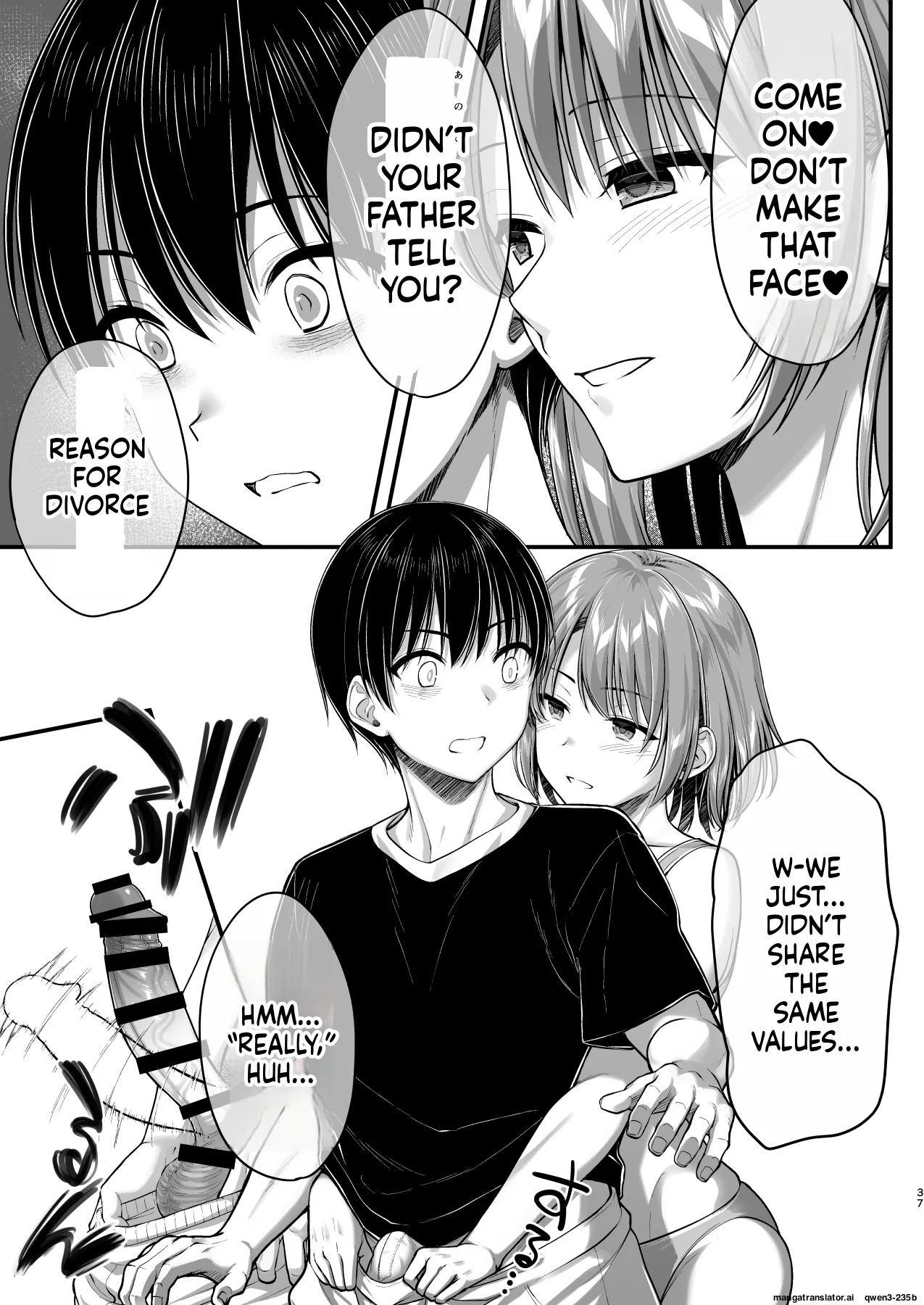 Kon'na Sukebena Karada de Hahaoya wa Muridaro! Muboubi sugiru Haha de Nuki makuru Hibi Remake page 37