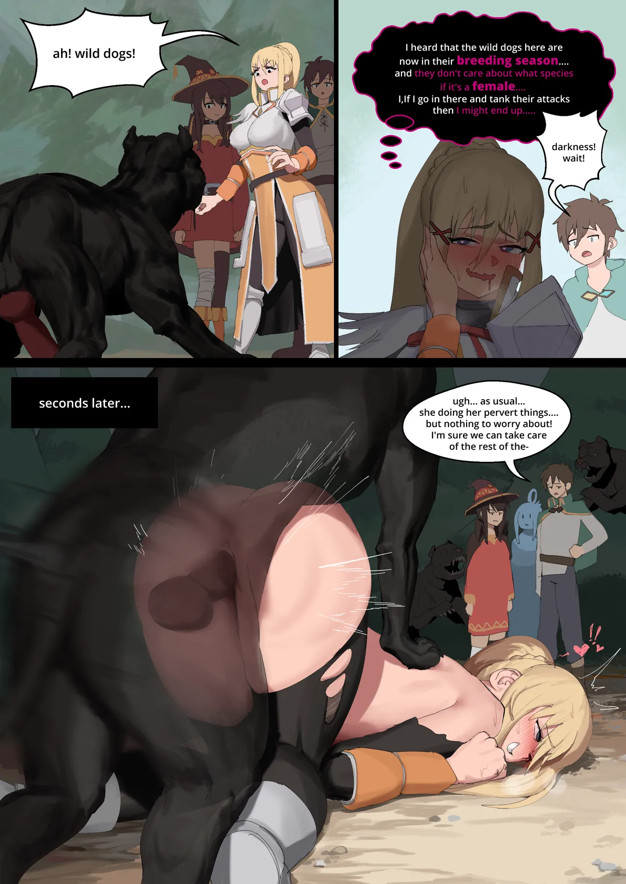 Konosuba Girls x Wild Mutts page 1