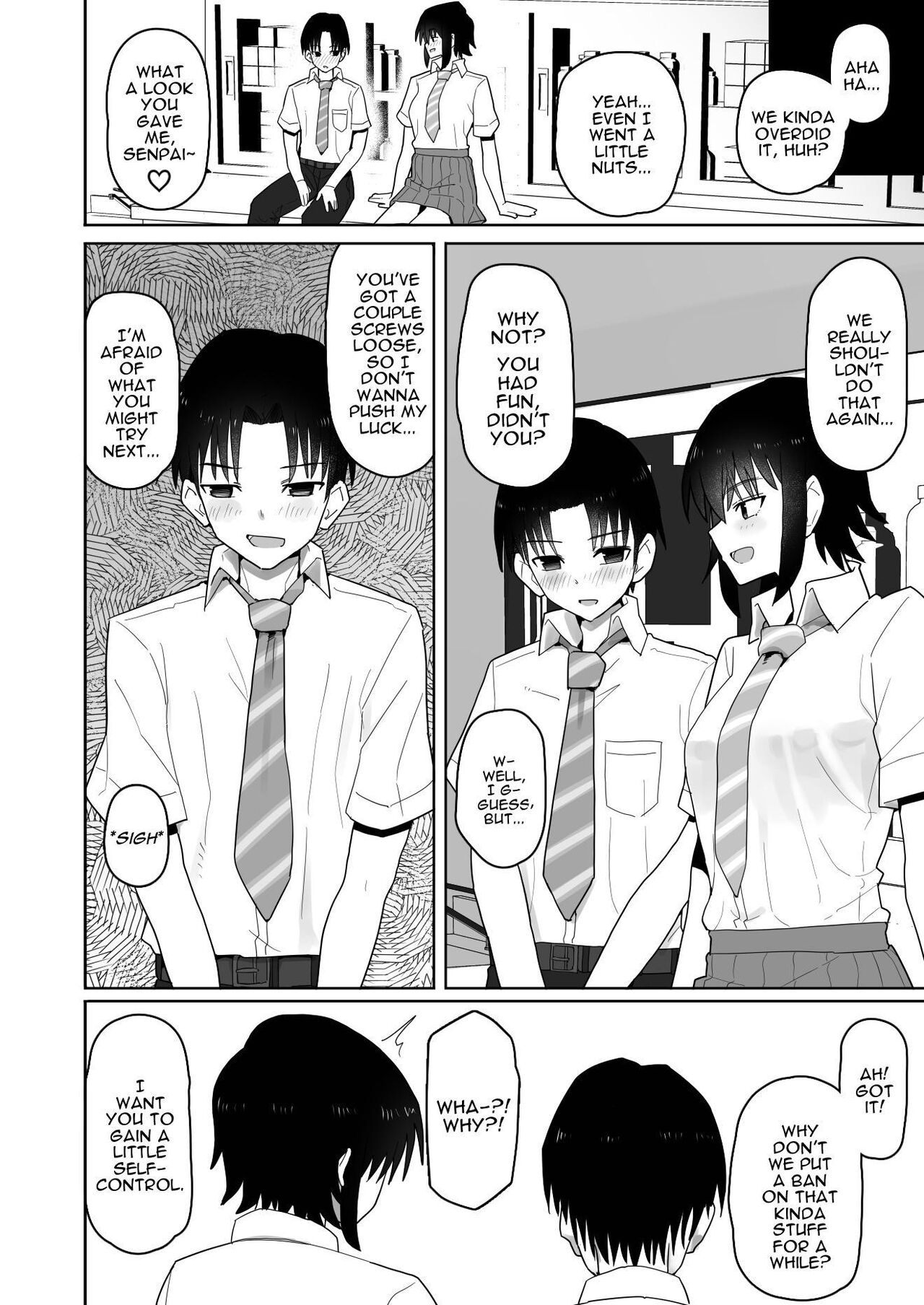 Koushinchou de Namaiki na Kouhai ga Jitsu wa Kojirase Dosukebe de, Boku no Koto ga Daisuki datta Hanashi page 55