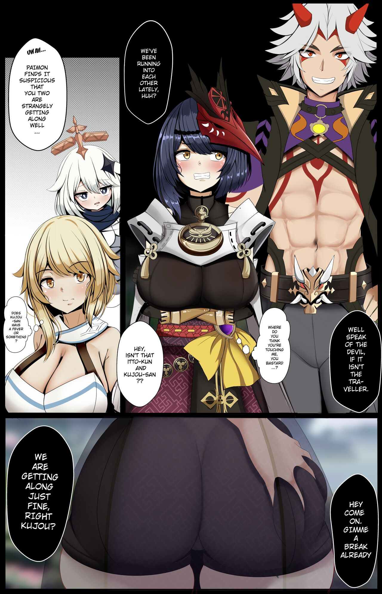 Kujou Sara x Arataki Itto page 2