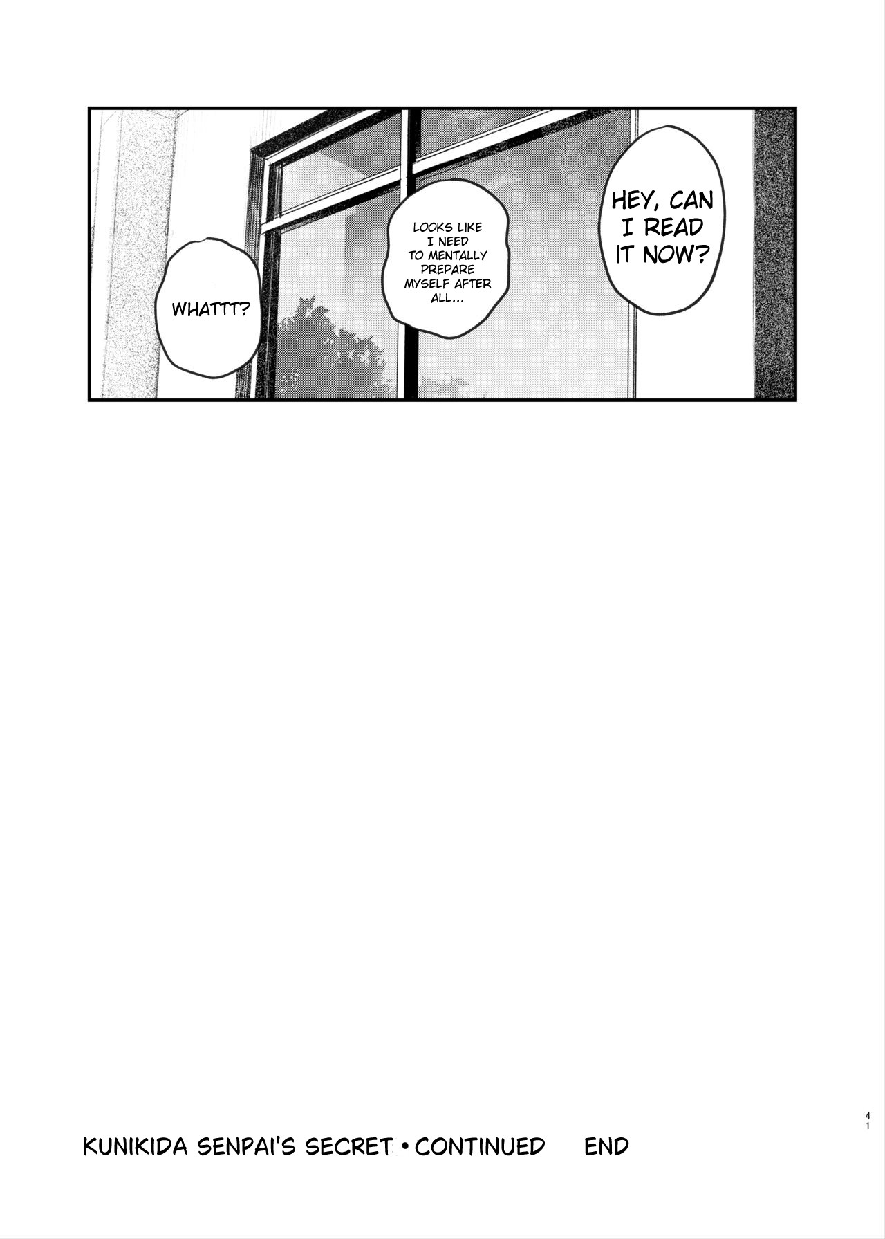 Kunikida Senpai's Secret ・Continued page 40