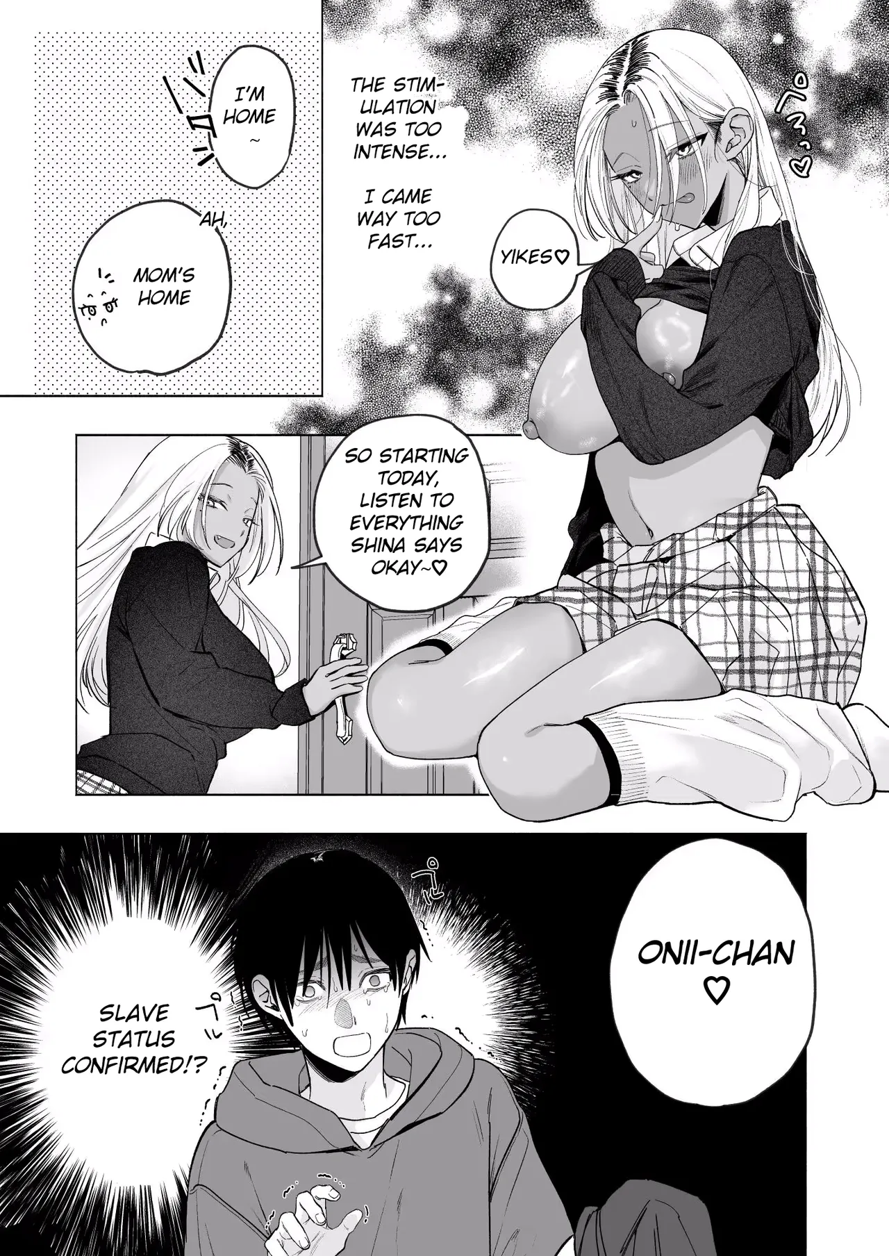 Kuro Gal Kyonyuu Gimai wa Boku o Yasashiku Sakusei Shitai page 20