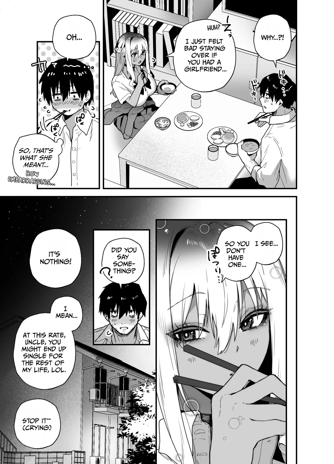 Kuro Gal no Ongaeshi -Shachiku Oji ga Kasshoku Kyonyuu Gal o Nanpa kara Tasuketara Icha Love Junai Koubi shita Hanashi- page 15