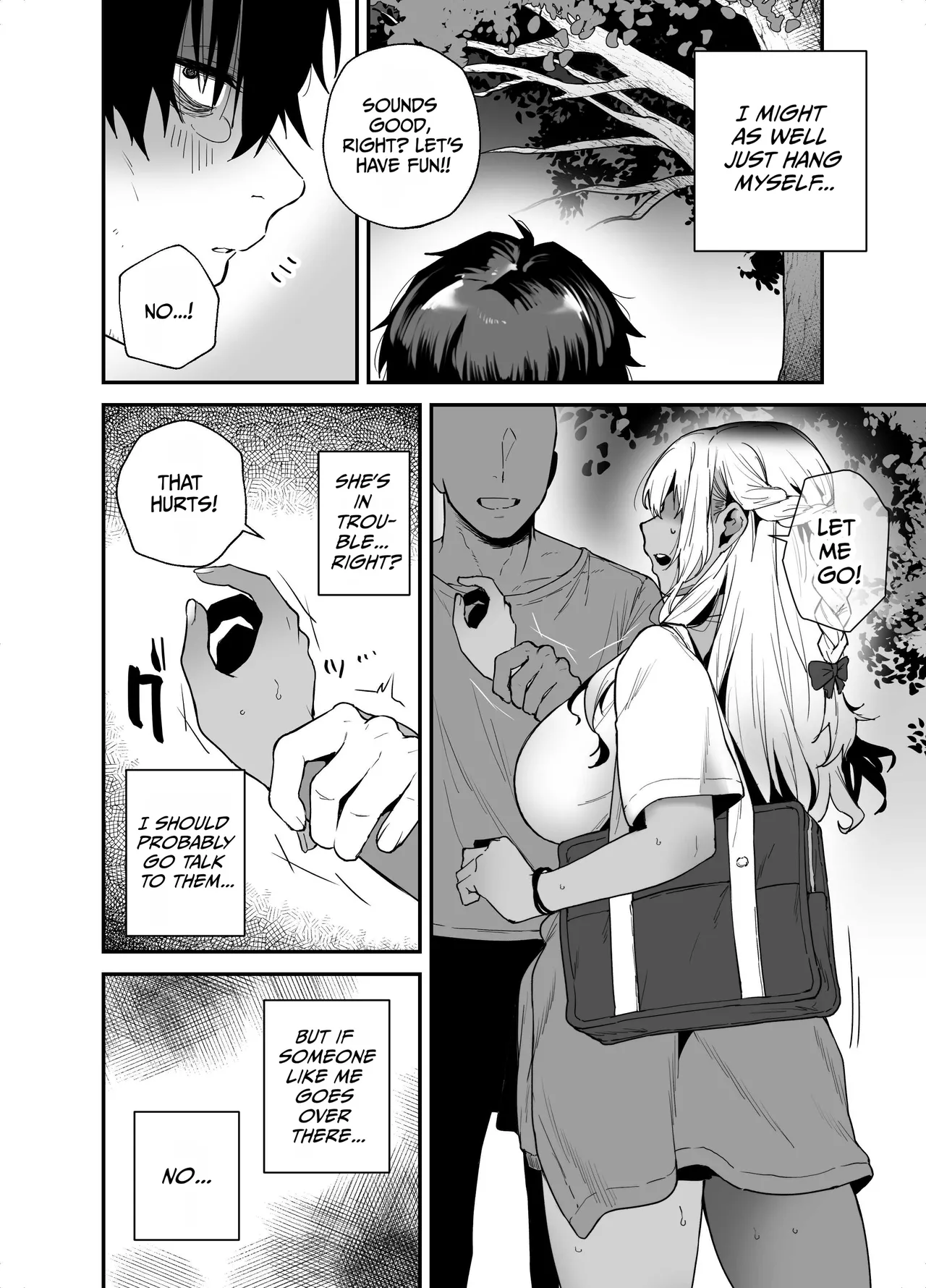 Kuro Gal no Ongaeshi -Shachiku Oji ga Kasshoku Kyonyuu Gal o Nanpa kara Tasuketara Icha Love Junai Koubi shita Hanashi- page 4