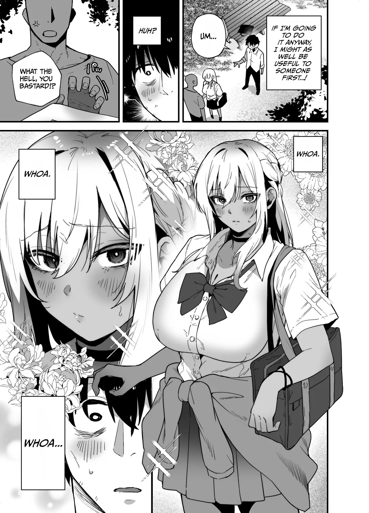 Kuro Gal no Ongaeshi -Shachiku Oji ga Kasshoku Kyonyuu Gal o Nanpa kara Tasuketara Icha Love Junai Koubi shita Hanashi- page 5