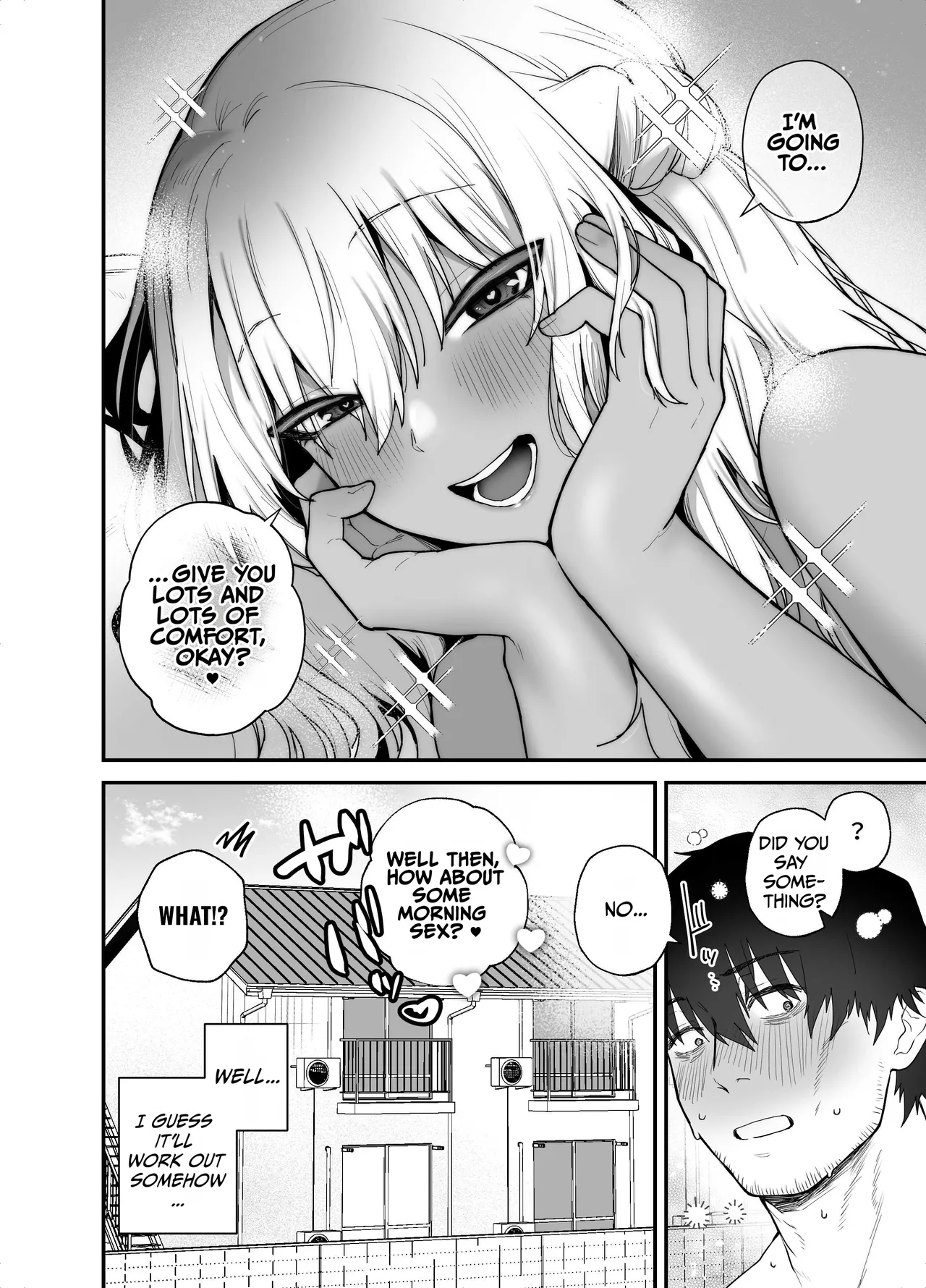 Kuro Gal no Ongaeshi -Shachiku Oji ga Kasshoku Kyonyuu Gal o Nanpa kara Tasuketara Icha Love Junai Koubi shita Hanashi- page 56