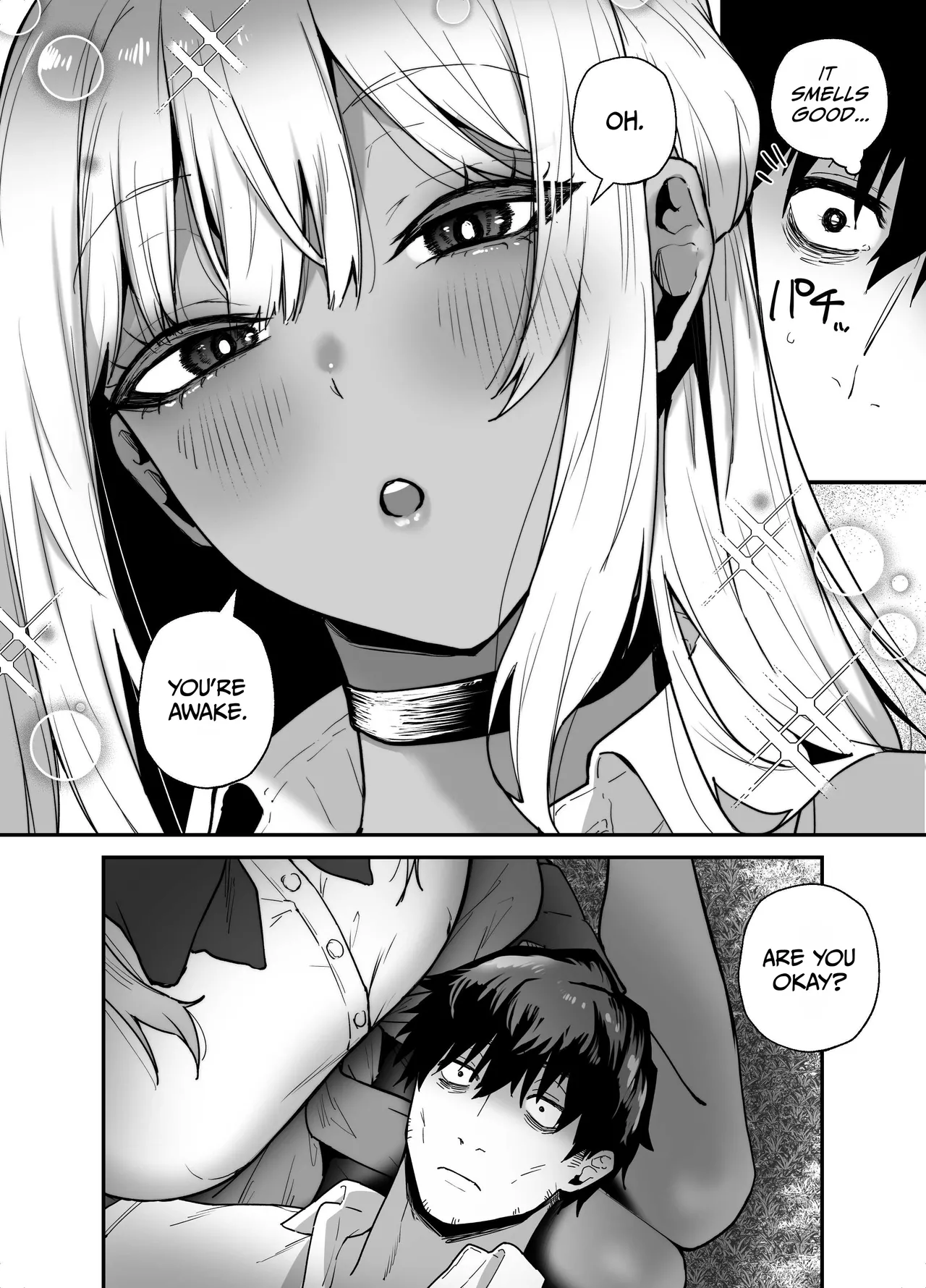 Kuro Gal no Ongaeshi -Shachiku Oji ga Kasshoku Kyonyuu Gal o Nanpa kara Tasuketara Icha Love Junai Koubi shita Hanashi- page 8