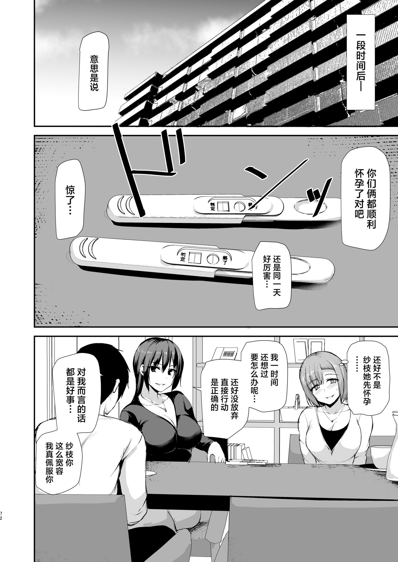 Kyonyuu ga Futari Inai to Bokki shinai Otto no Tame ni Tomodachi wo Tsurete kita Tsuma 3 page 71