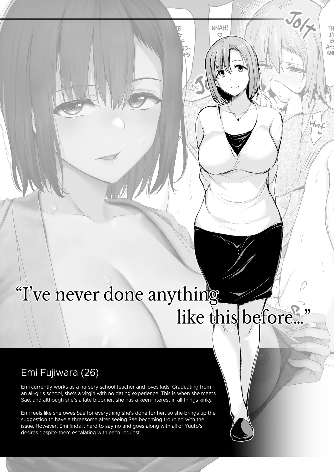 Kyonyuu Ga Futariinai To Bokkishinai Otto No Tame Ni Tomodachi O Tsuretekita Tsuma Chapter 1-3 page 127