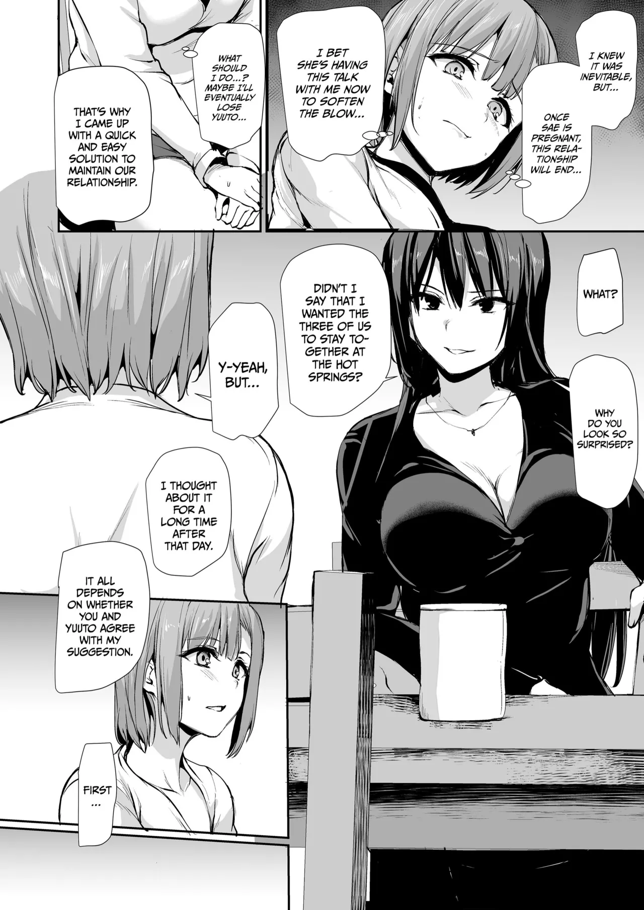 Kyonyuu Ga Futariinai To Bokkishinai Otto No Tame Ni Tomodachi O Tsuretekita Tsuma Chapter 1-3 page 145