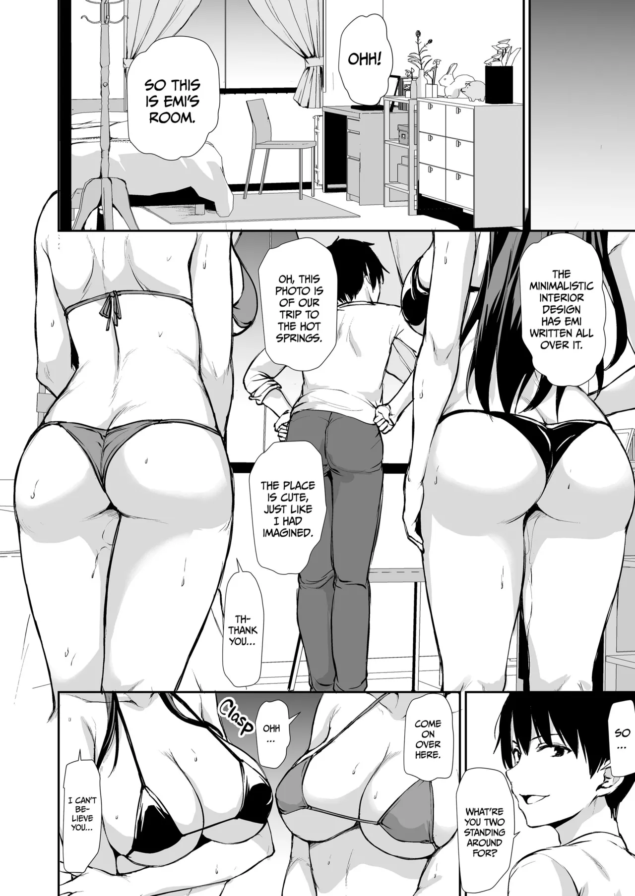 Kyonyuu Ga Futariinai To Bokkishinai Otto No Tame Ni Tomodachi O Tsuretekita Tsuma Chapter 1-3 page 147