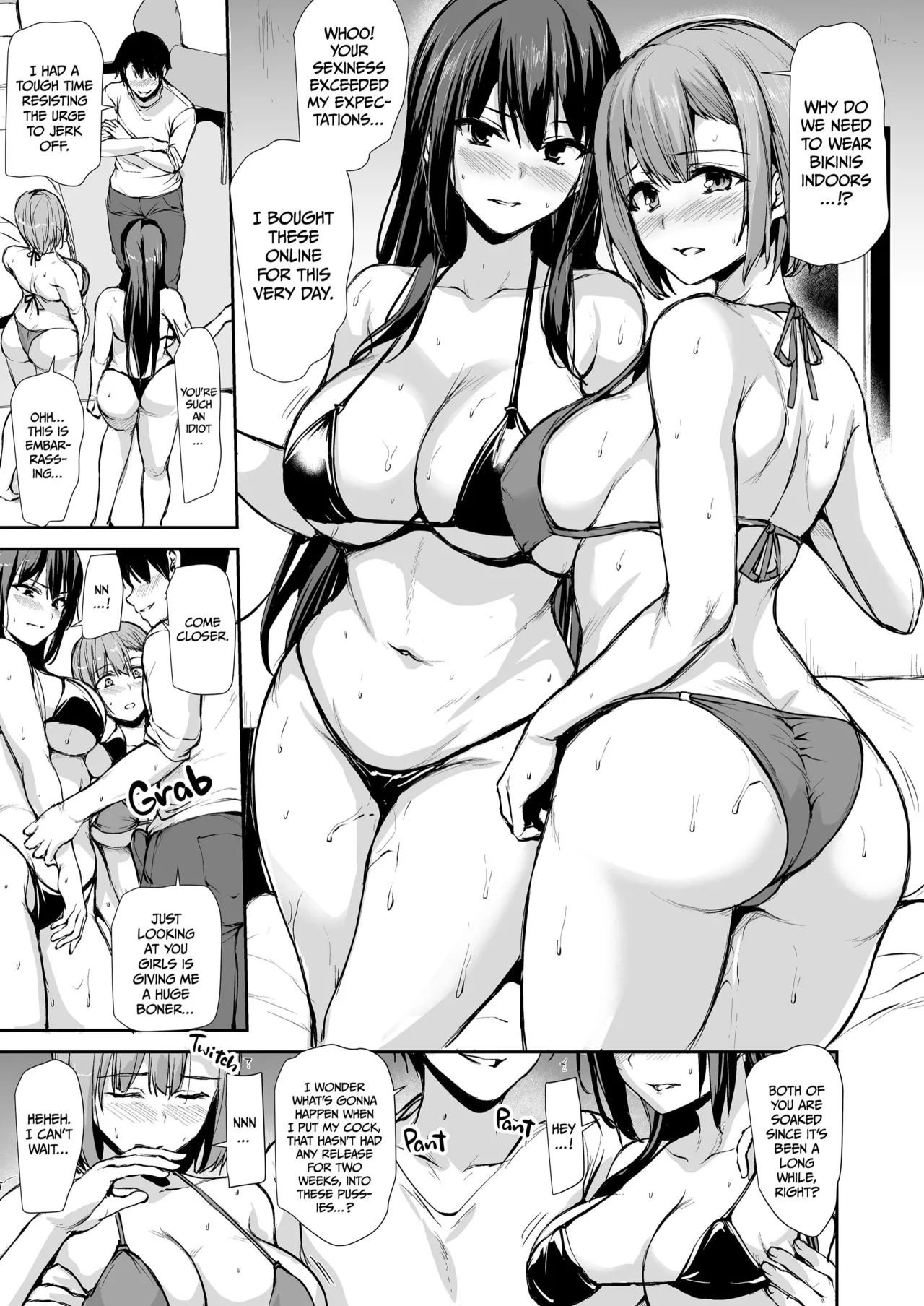 Kyonyuu Ga Futariinai To Bokkishinai Otto No Tame Ni Tomodachi O Tsuretekita Tsuma Chapter 1-3 page 148