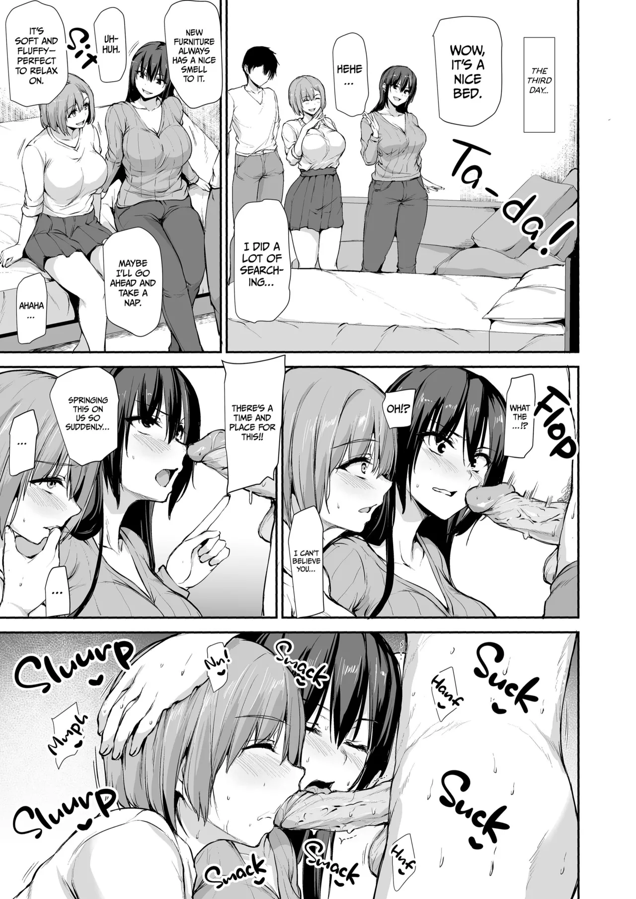 Kyonyuu Ga Futariinai To Bokkishinai Otto No Tame Ni Tomodachi O Tsuretekita Tsuma Chapter 1-3 page 174