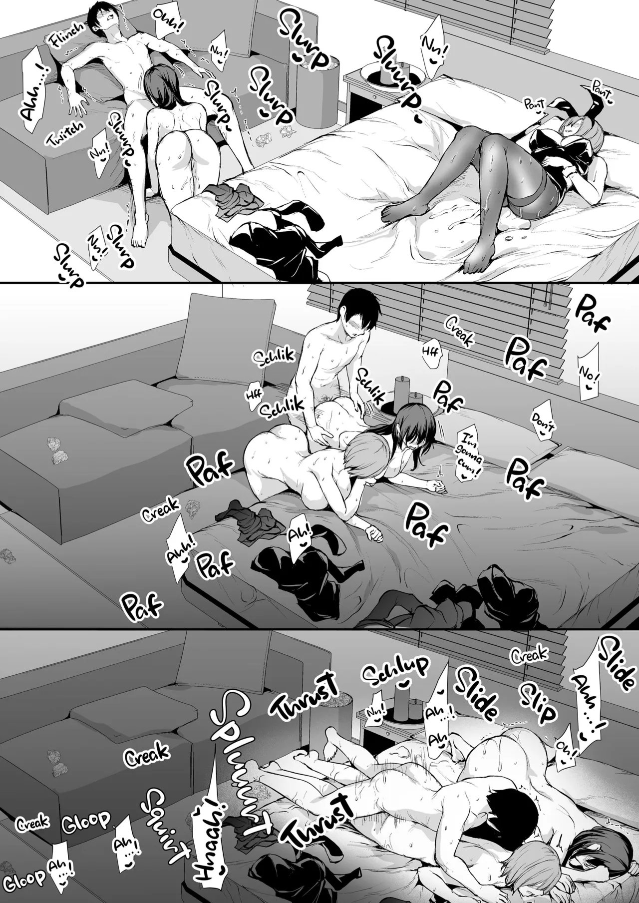 Kyonyuu Ga Futariinai To Bokkishinai Otto No Tame Ni Tomodachi O Tsuretekita Tsuma Chapter 1-3 page 190