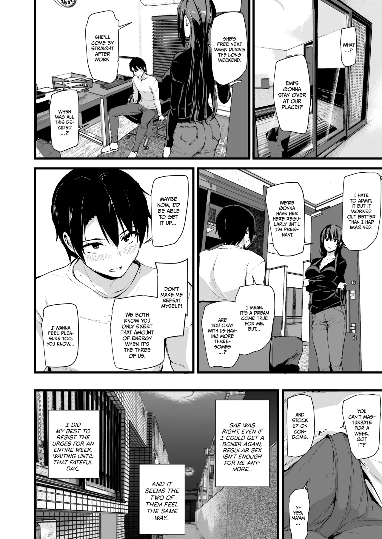 Kyonyuu Ga Futariinai To Bokkishinai Otto No Tame Ni Tomodachi O Tsuretekita Tsuma Chapter 1-3 page 27