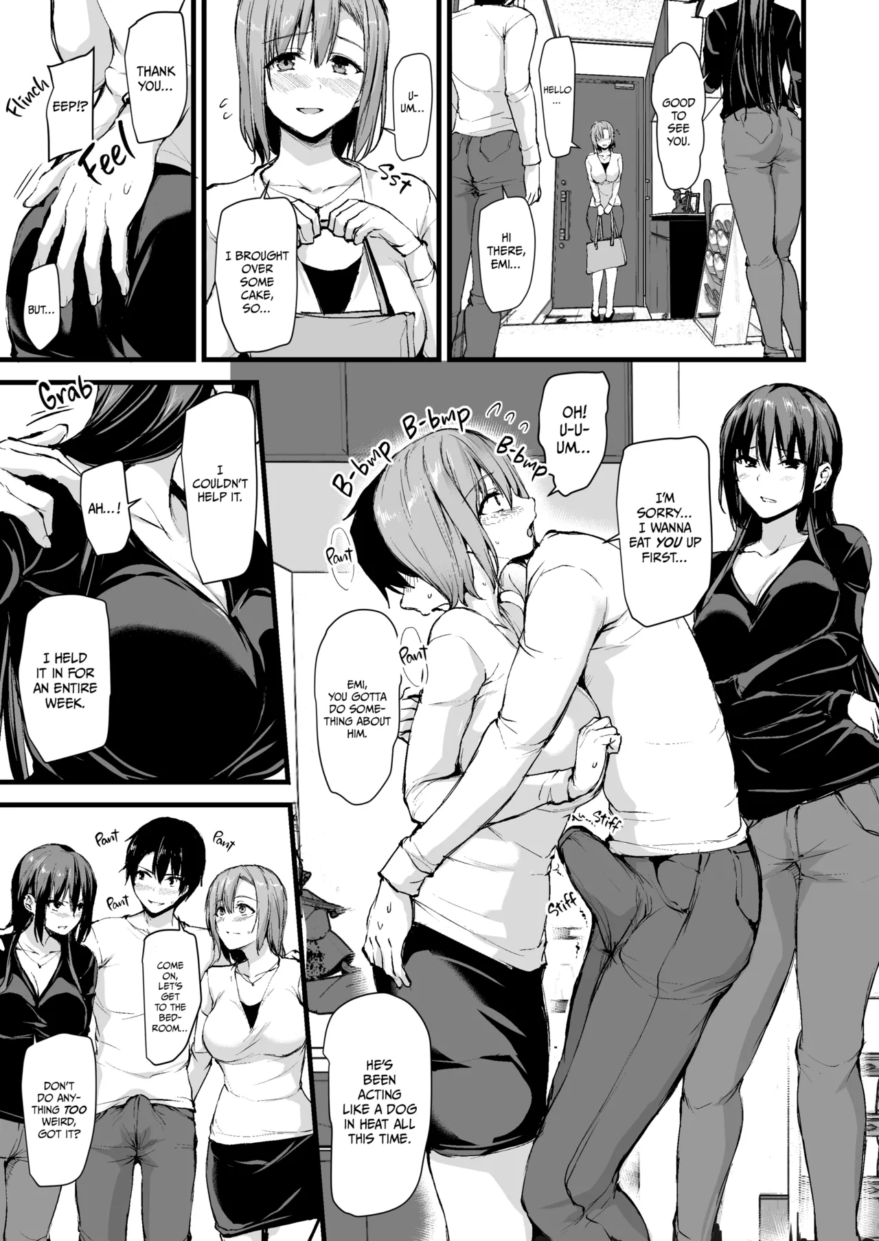 Kyonyuu Ga Futariinai To Bokkishinai Otto No Tame Ni Tomodachi O Tsuretekita Tsuma Chapter 1-3 page 28